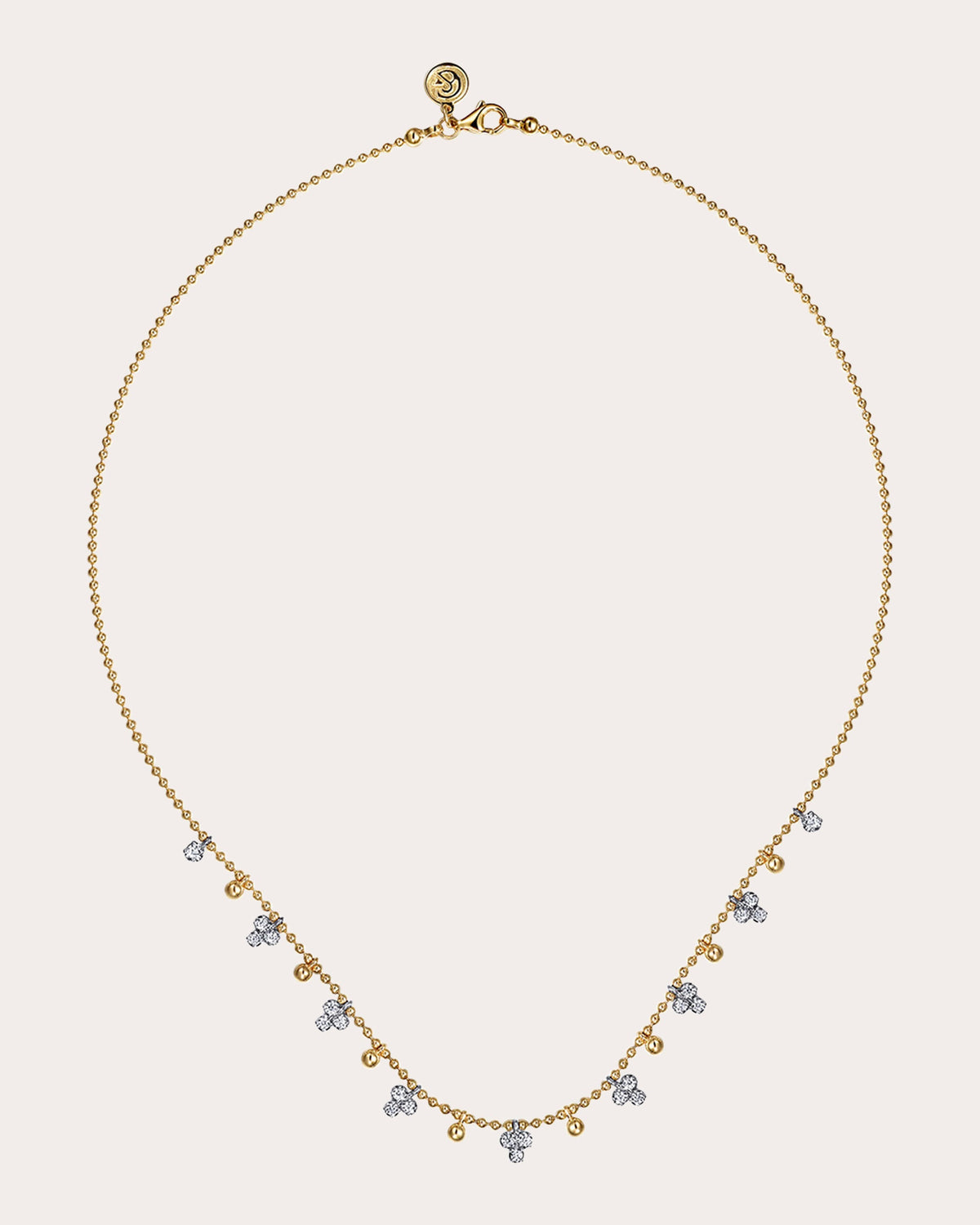 Diamond & 14k Gold Bujukan Droplet Necklace