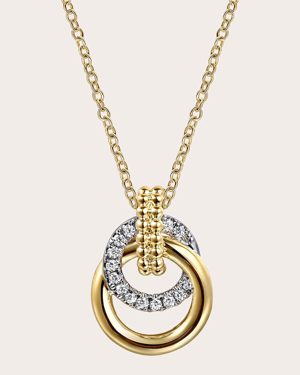 Diamond & 14k Gold Bujukan Interlocked Necklace