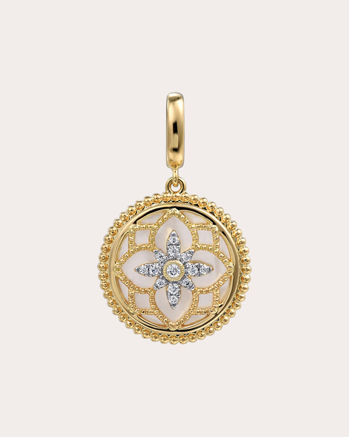 Mother of Pearl & Diamond Bujukan Medallion