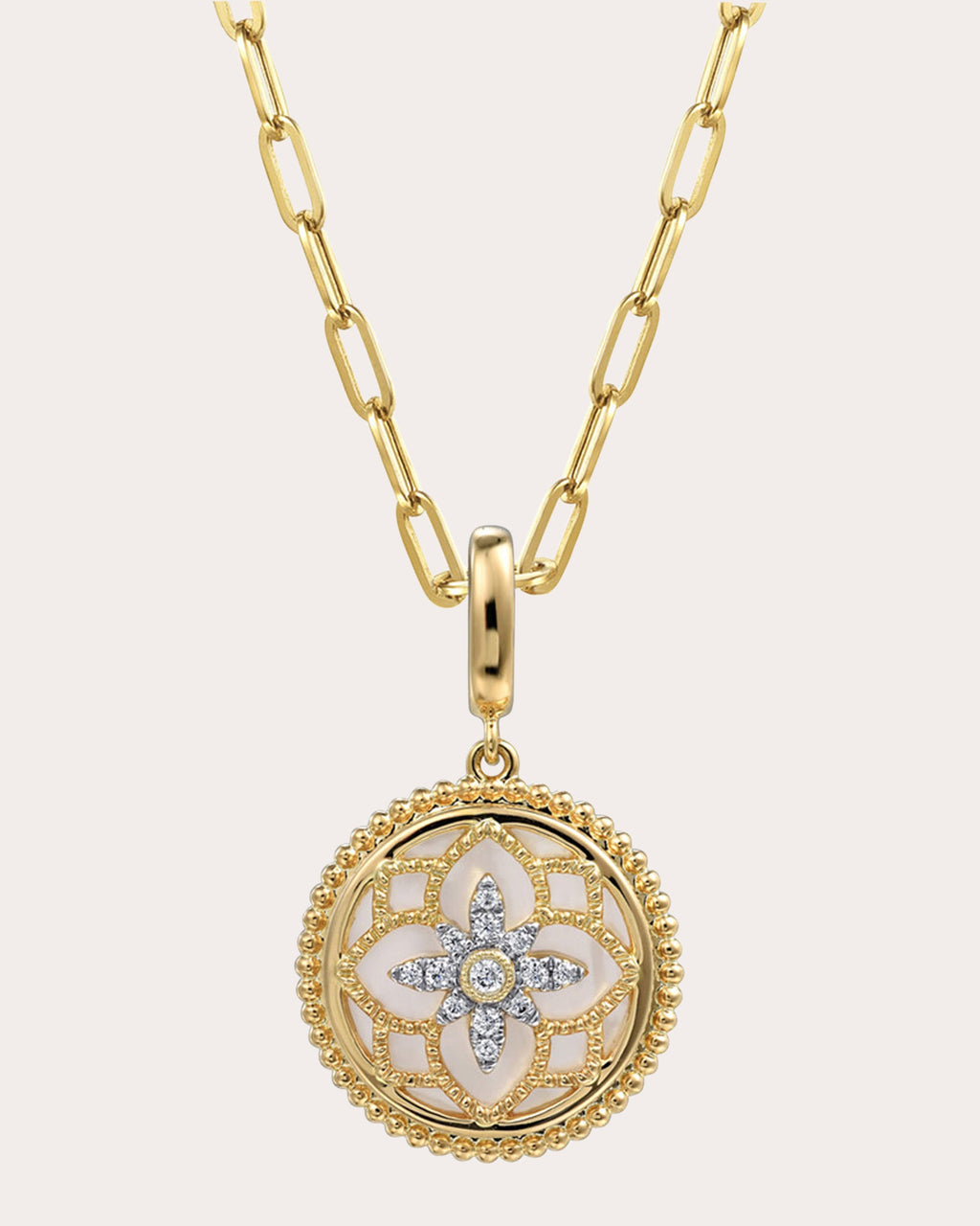 Mother of Pearl & Diamond Bujukan Medallion