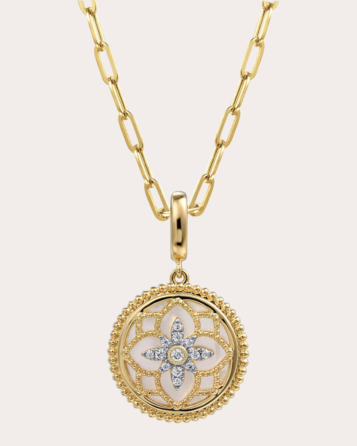 Mother of Pearl & Diamond Bujukan Medallion