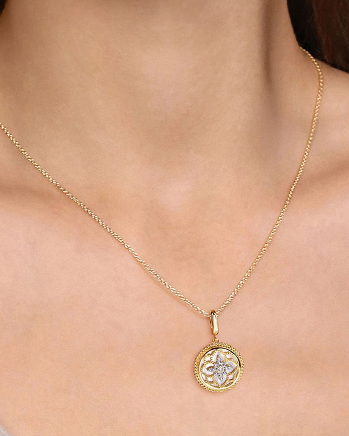 Mother of Pearl & Diamond Bujukan Medallion