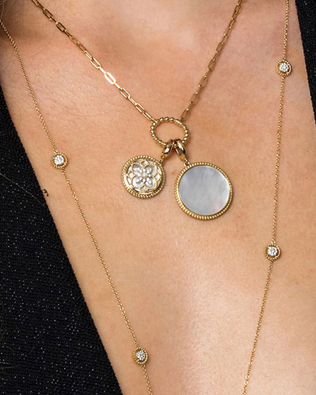 Mother of Pearl & Diamond Bujukan Medallion