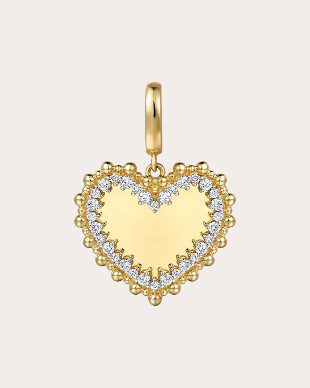 Diamond & 14k Gold Bujukan Heart Pendant