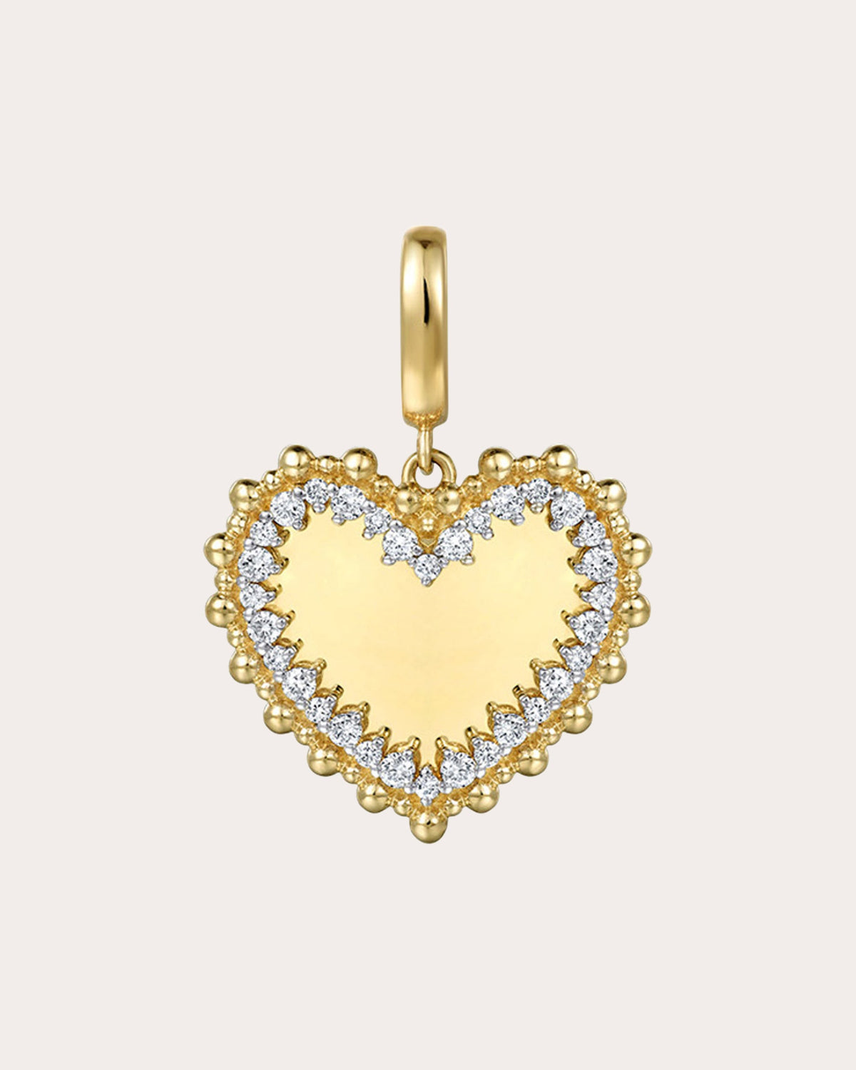 Diamond & 14k Gold Bujukan Heart Pendant