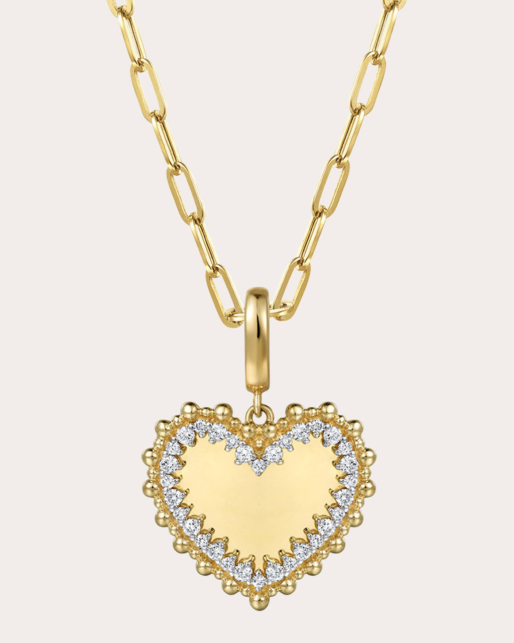 Diamond & 14k Gold Bujukan Heart Pendant