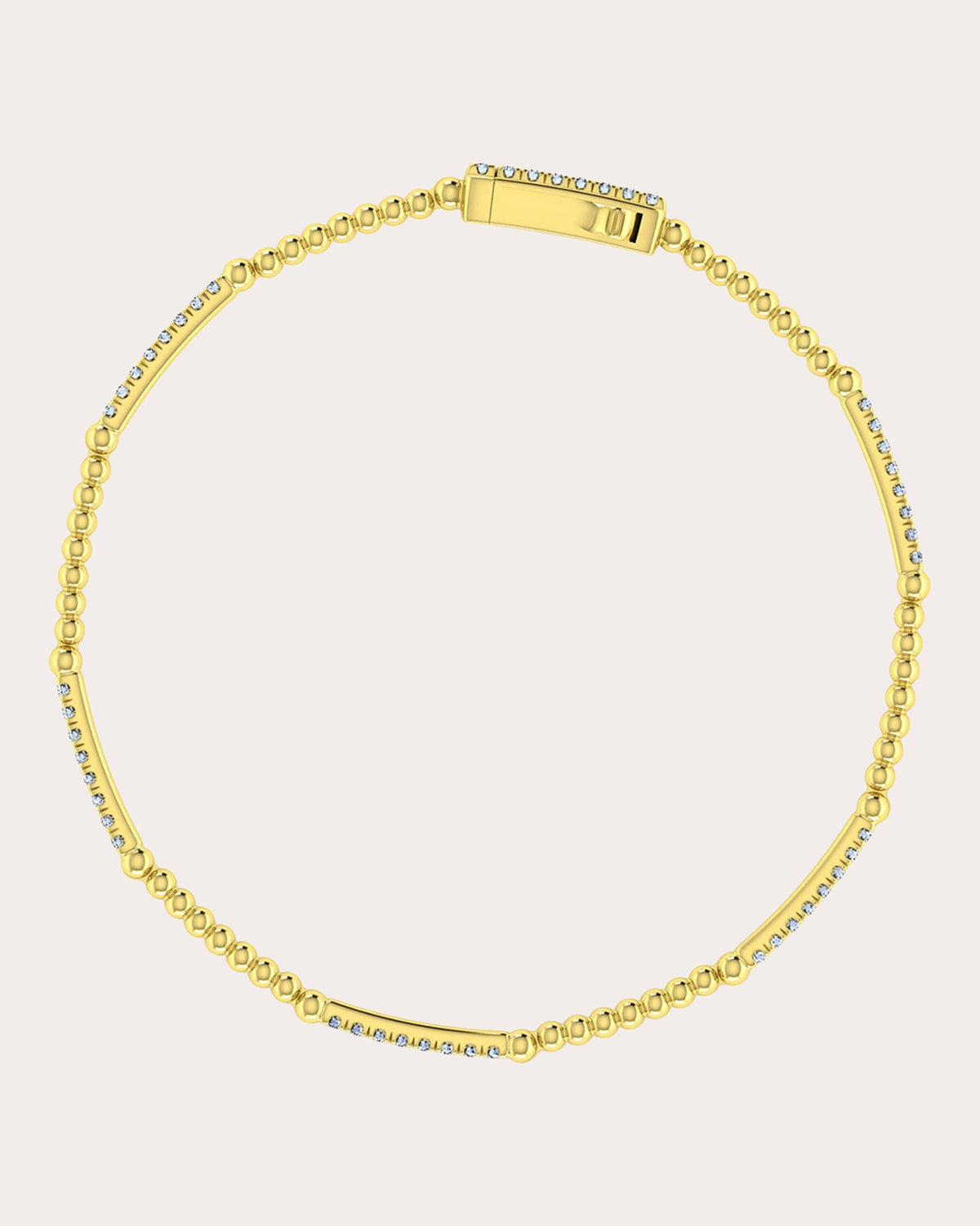 Diamond & 14k Gold Bujukan Tennis Bracelet