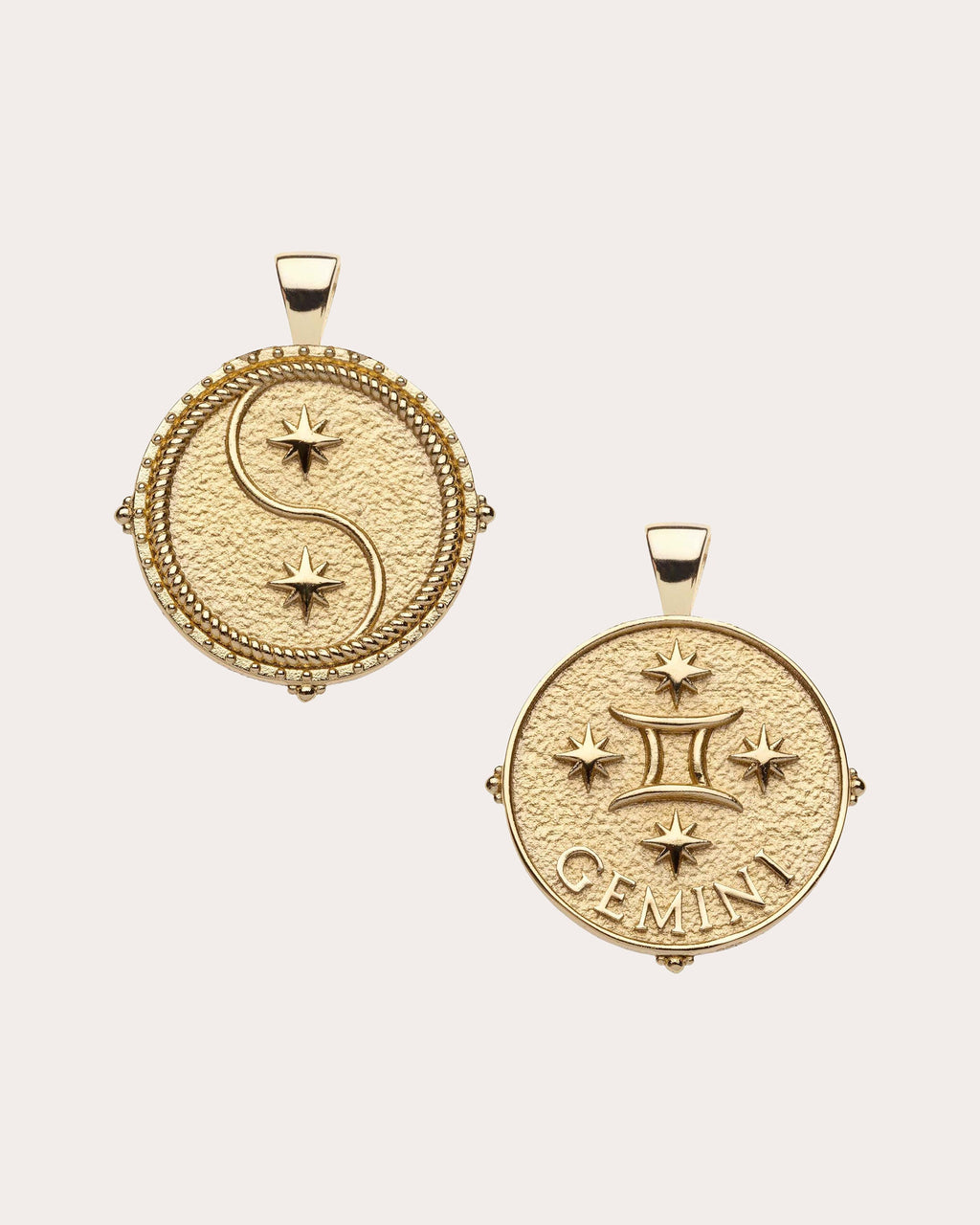 GEMINI Small Zodiac Coin Pendant Necklace