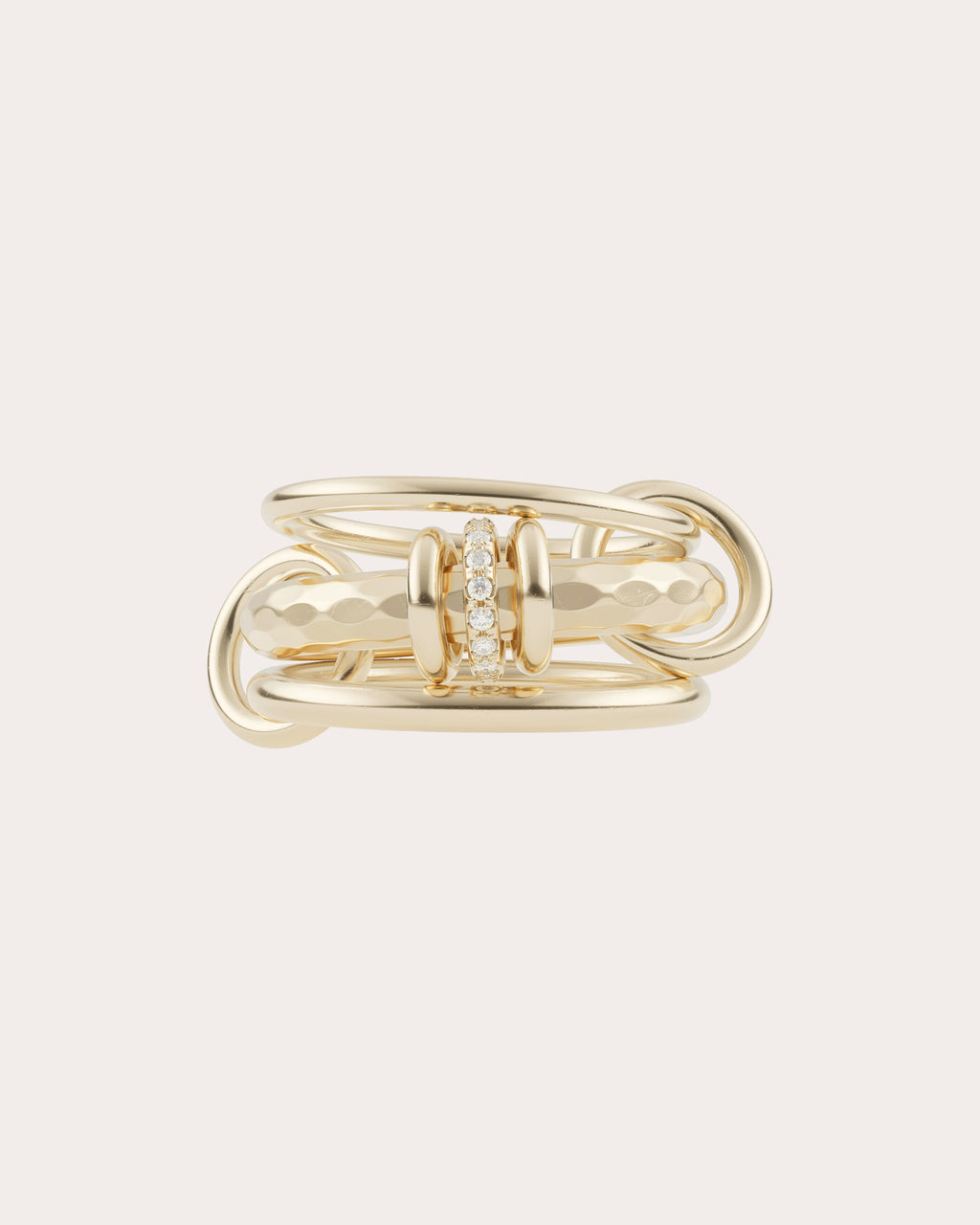 Diamond & 18k Gold Gemini Vulcan Ring