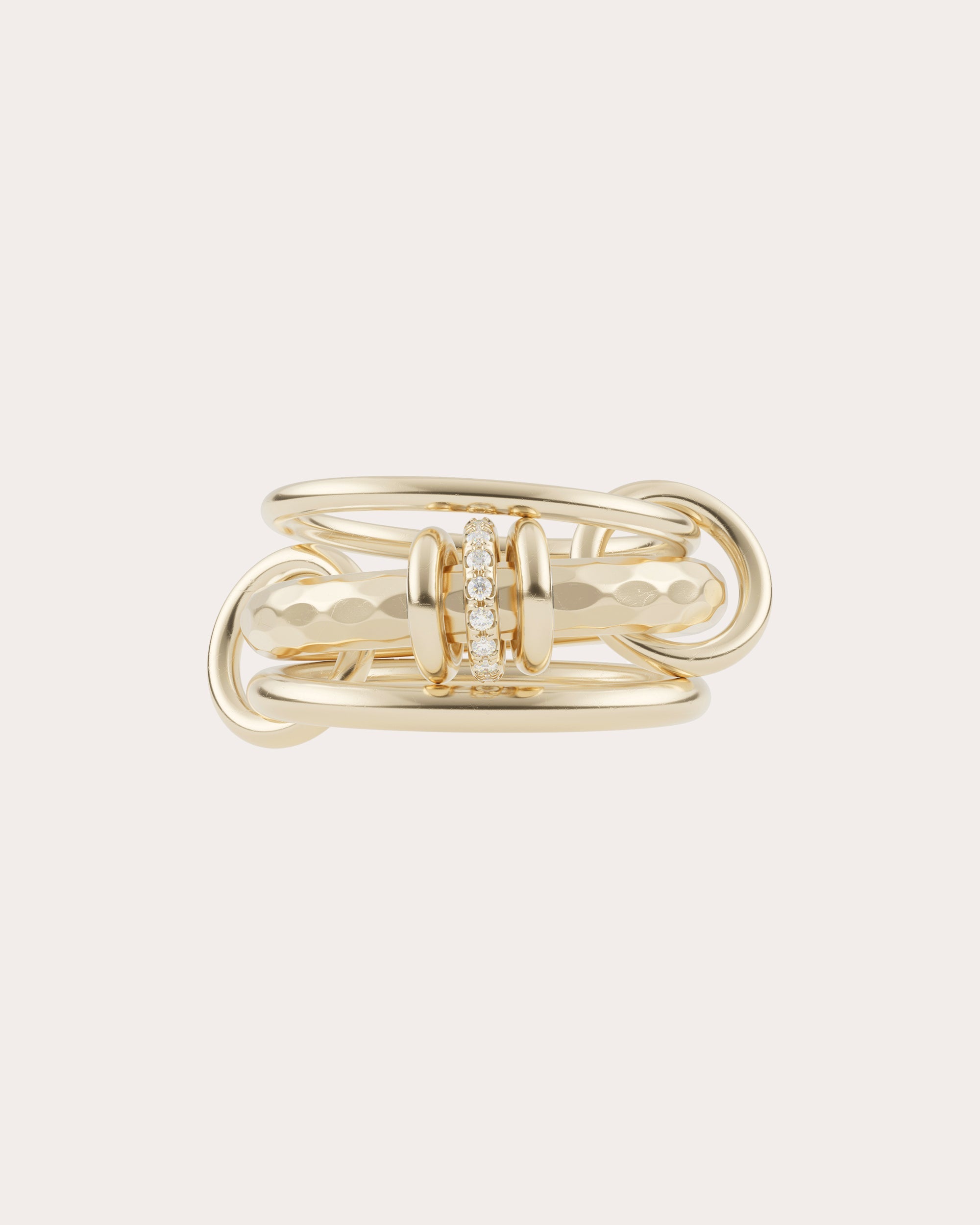 Diamond & 18k Gold Gemini Vulcan Ring