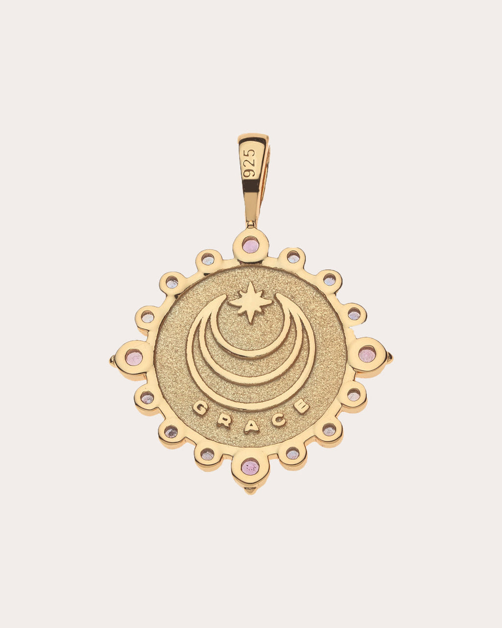 Amethyst & Tanzanite GRACE Petite Coin Necklace