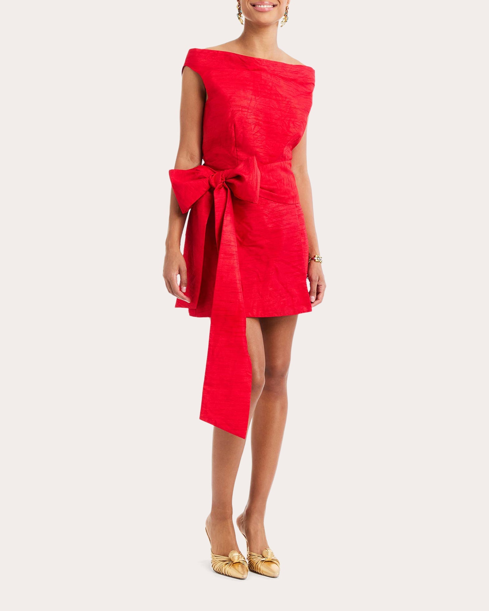 Taza Draped Off-Shoulder Top