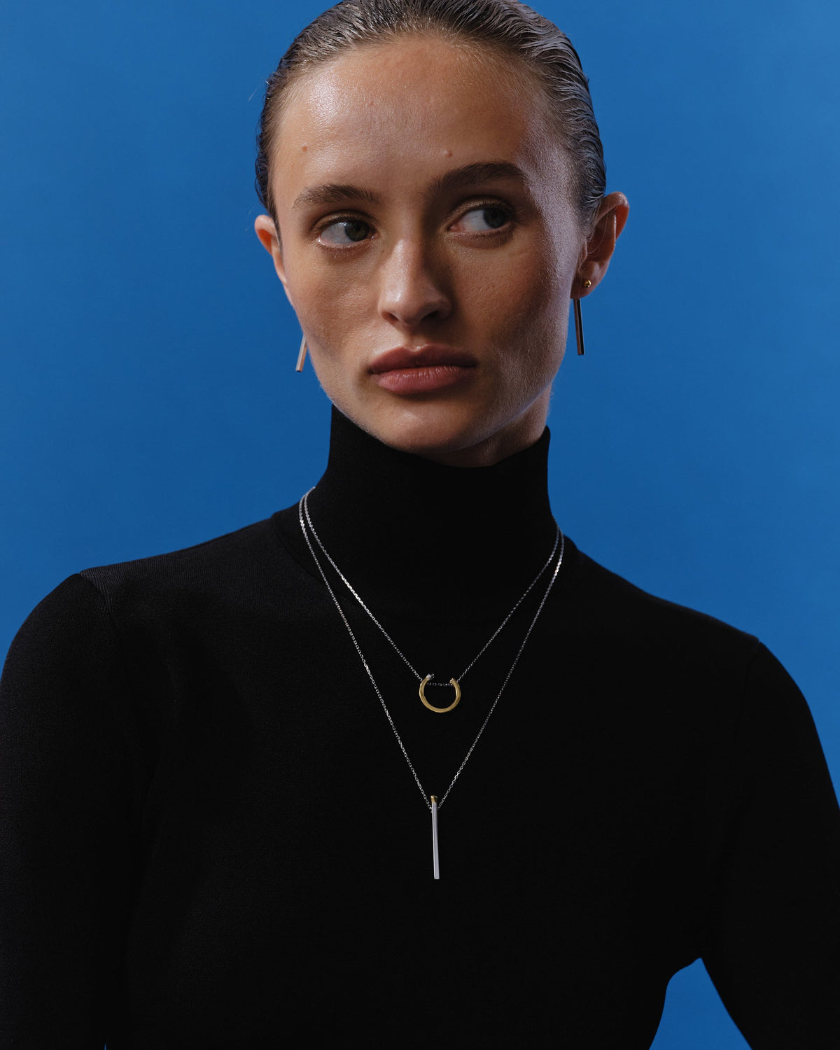 18k Gold Match Drop Earrings