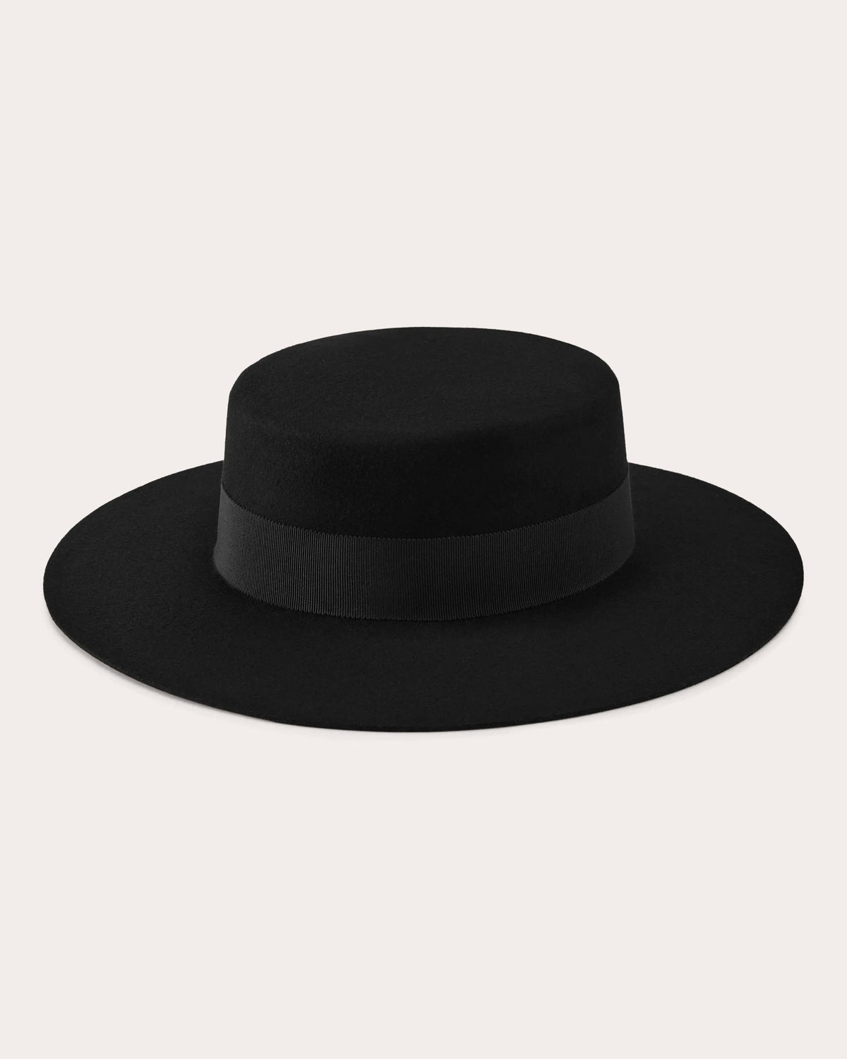 Suite Grosgrain Wool Felt Boater