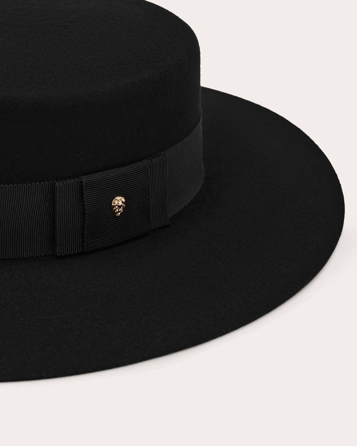 Suite Grosgrain Wool Felt Boater
