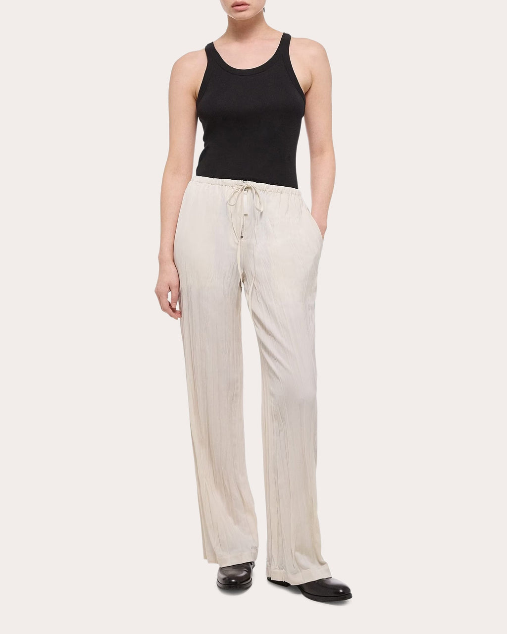 Crushed Satin Pants