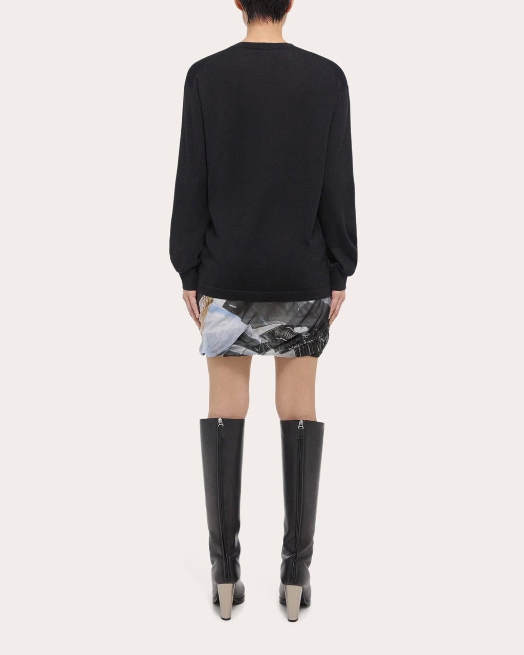 Printed Silk Bubble Skirt