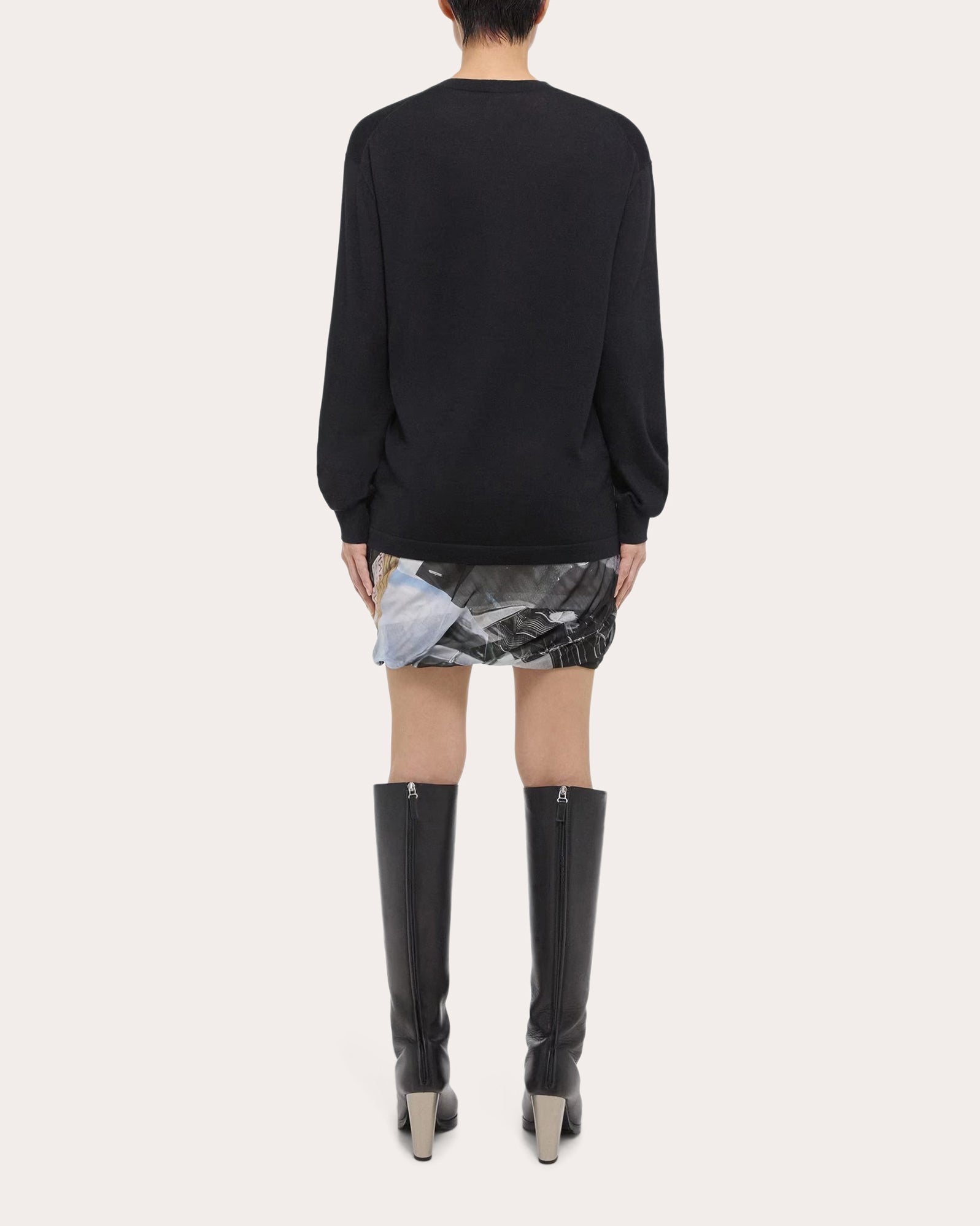 Printed Silk Bubble Skirt