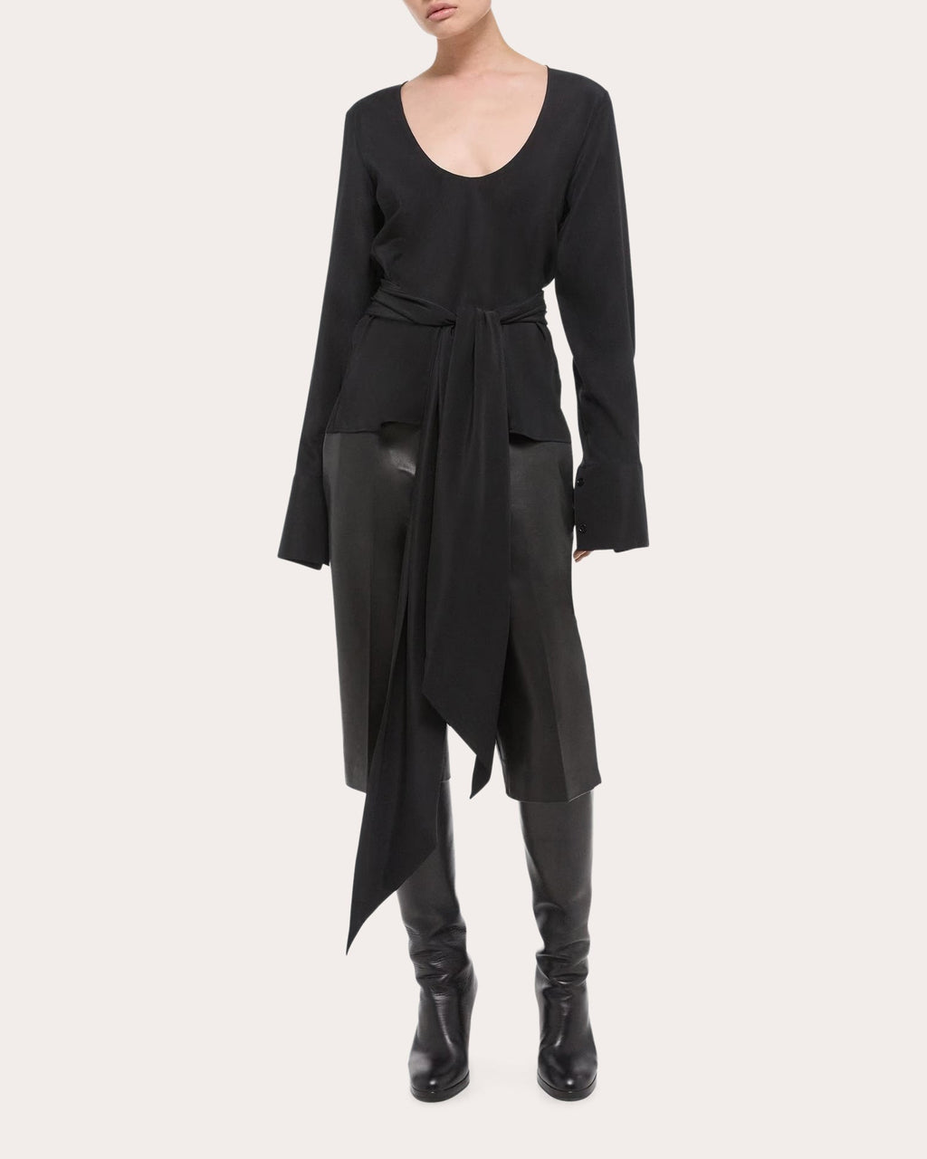 Scarf Silk Blouse