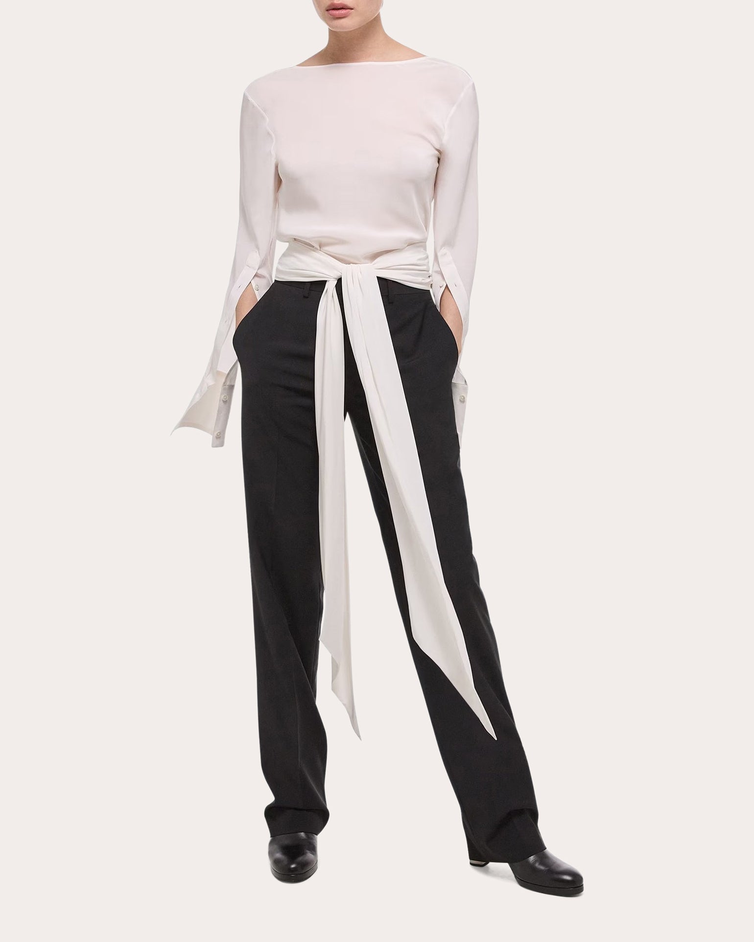 Scarf Silk Blouse