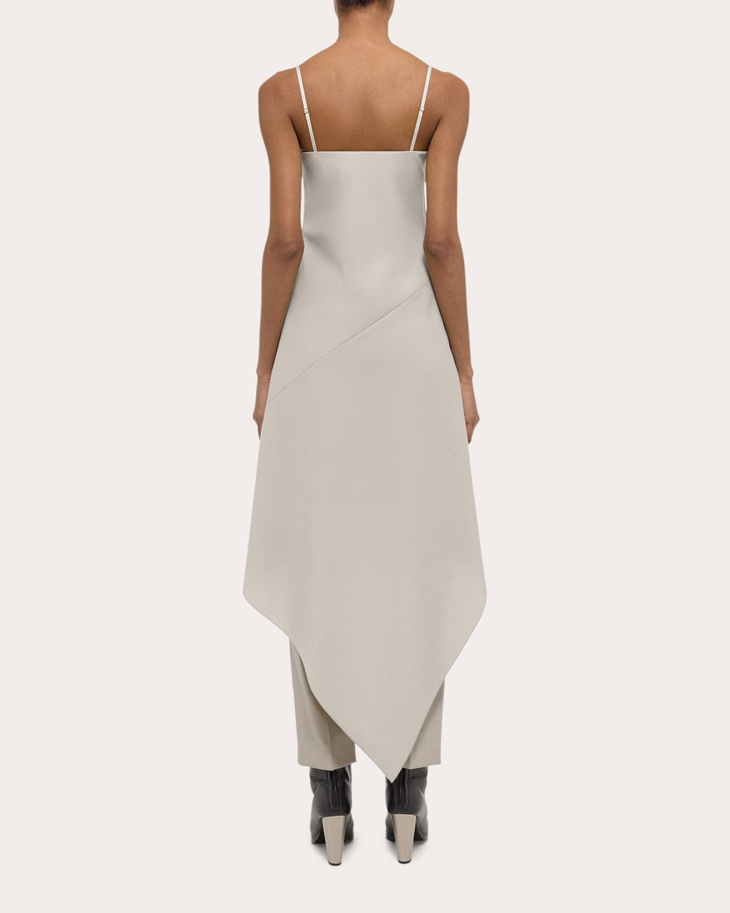Wool Scarf-Hem Dress