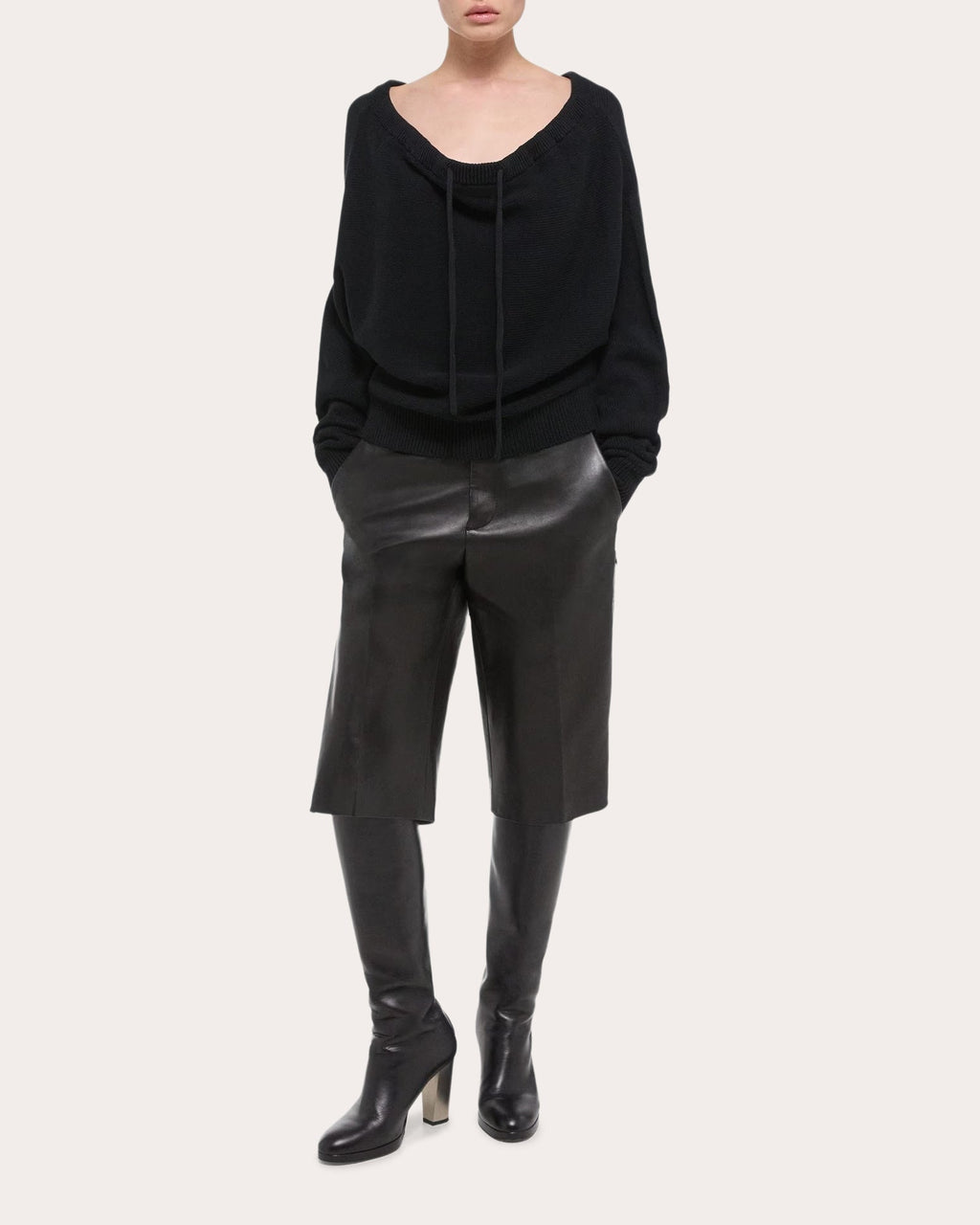 Ruched Dolman Sweater