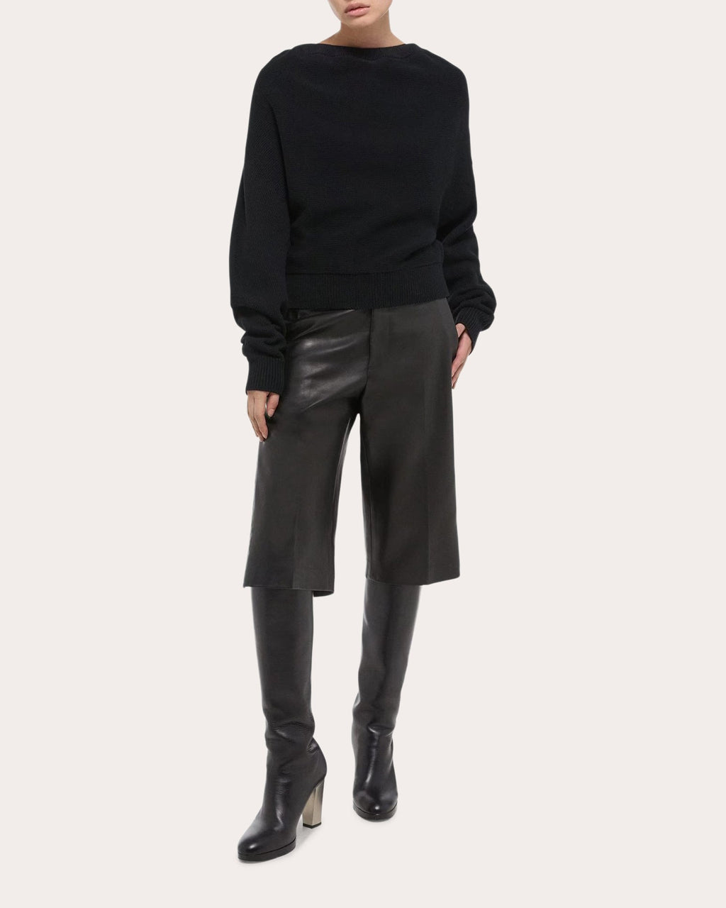 Ruched Dolman Sweater