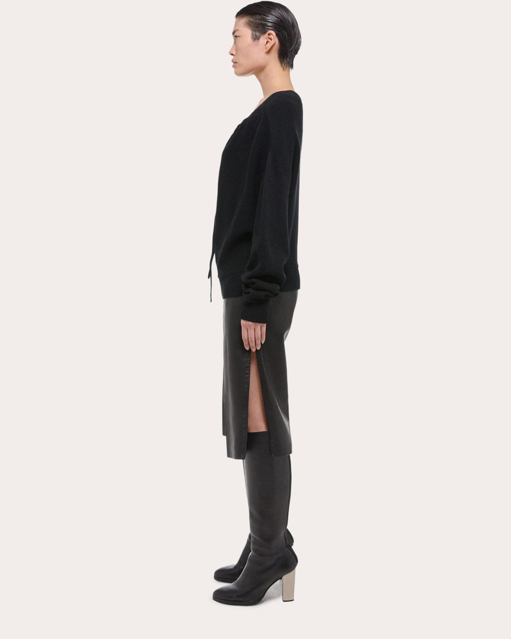 Ruched Dolman Sweater