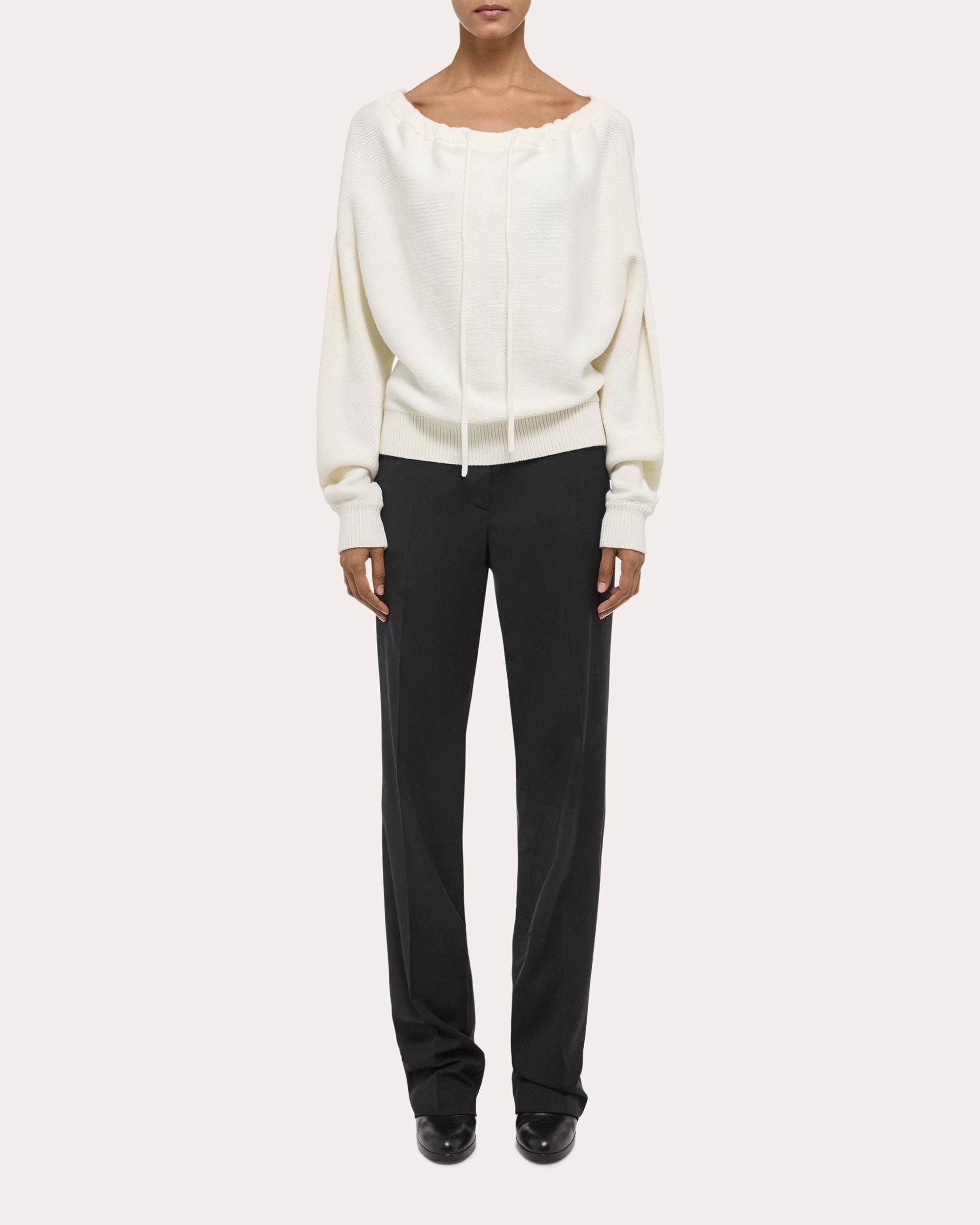 Ruched Dolman Sweater