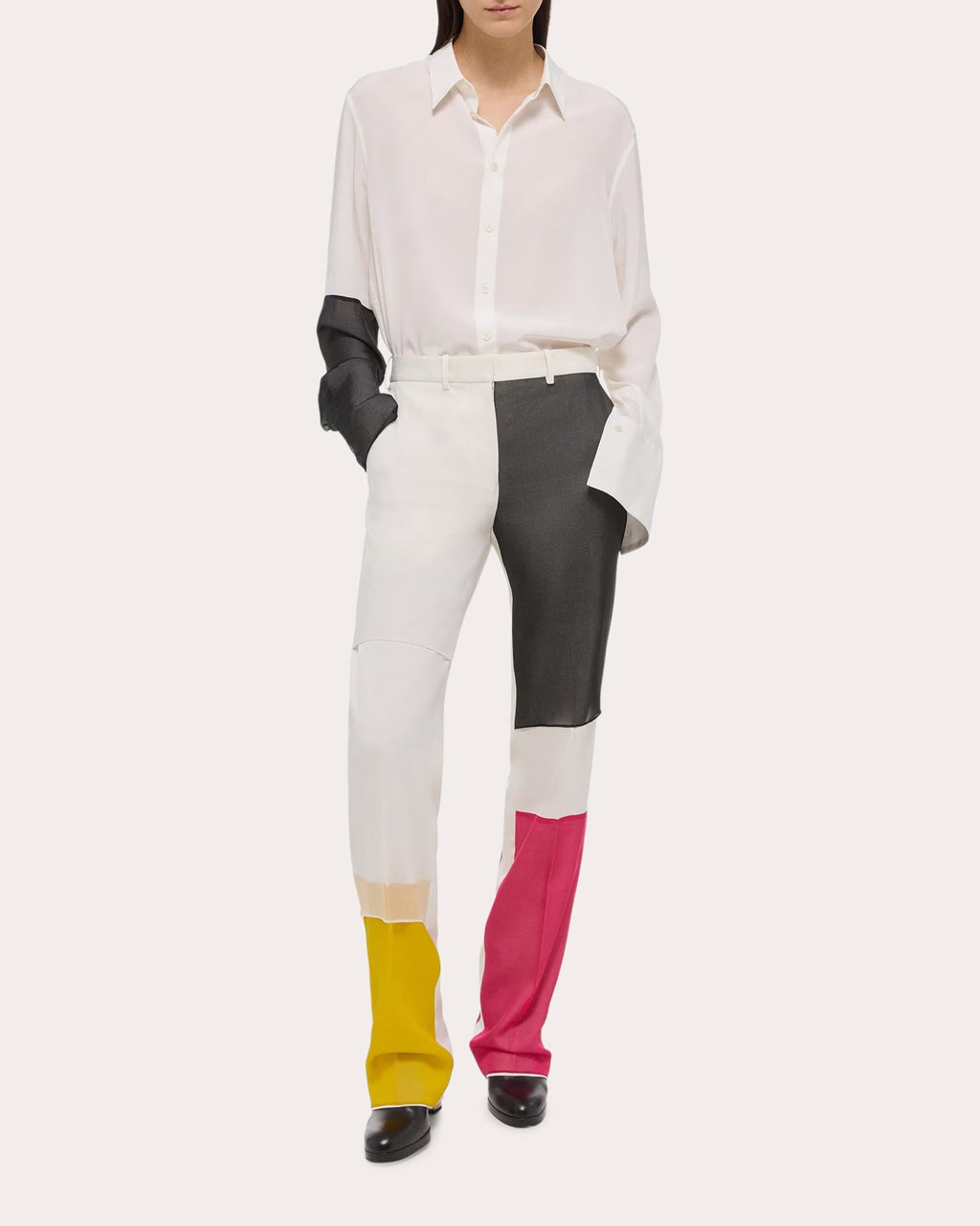 Patchwork Car Trousers