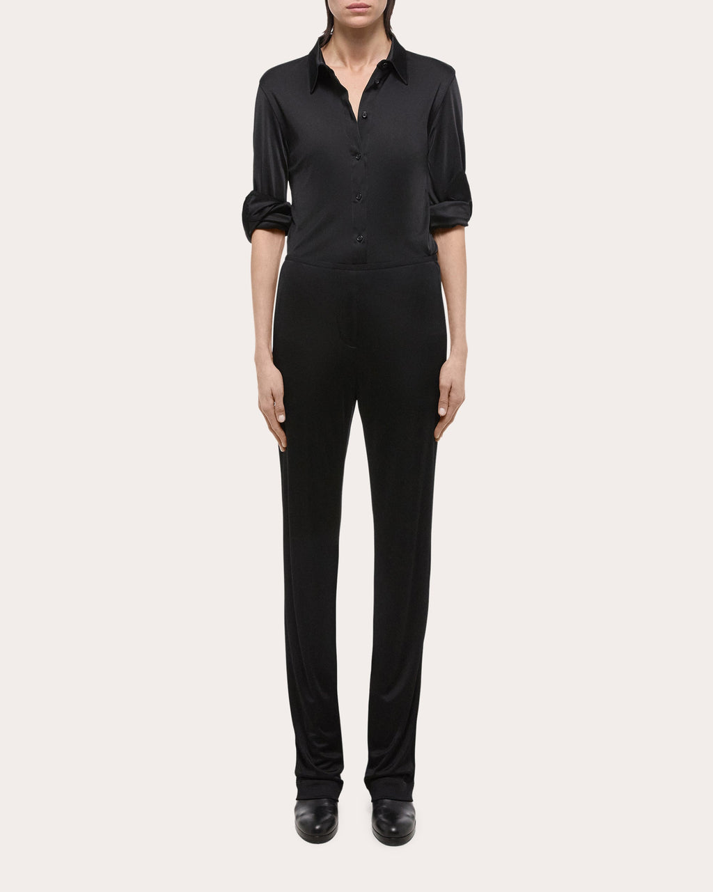 Straight-Leg Jersey Pants