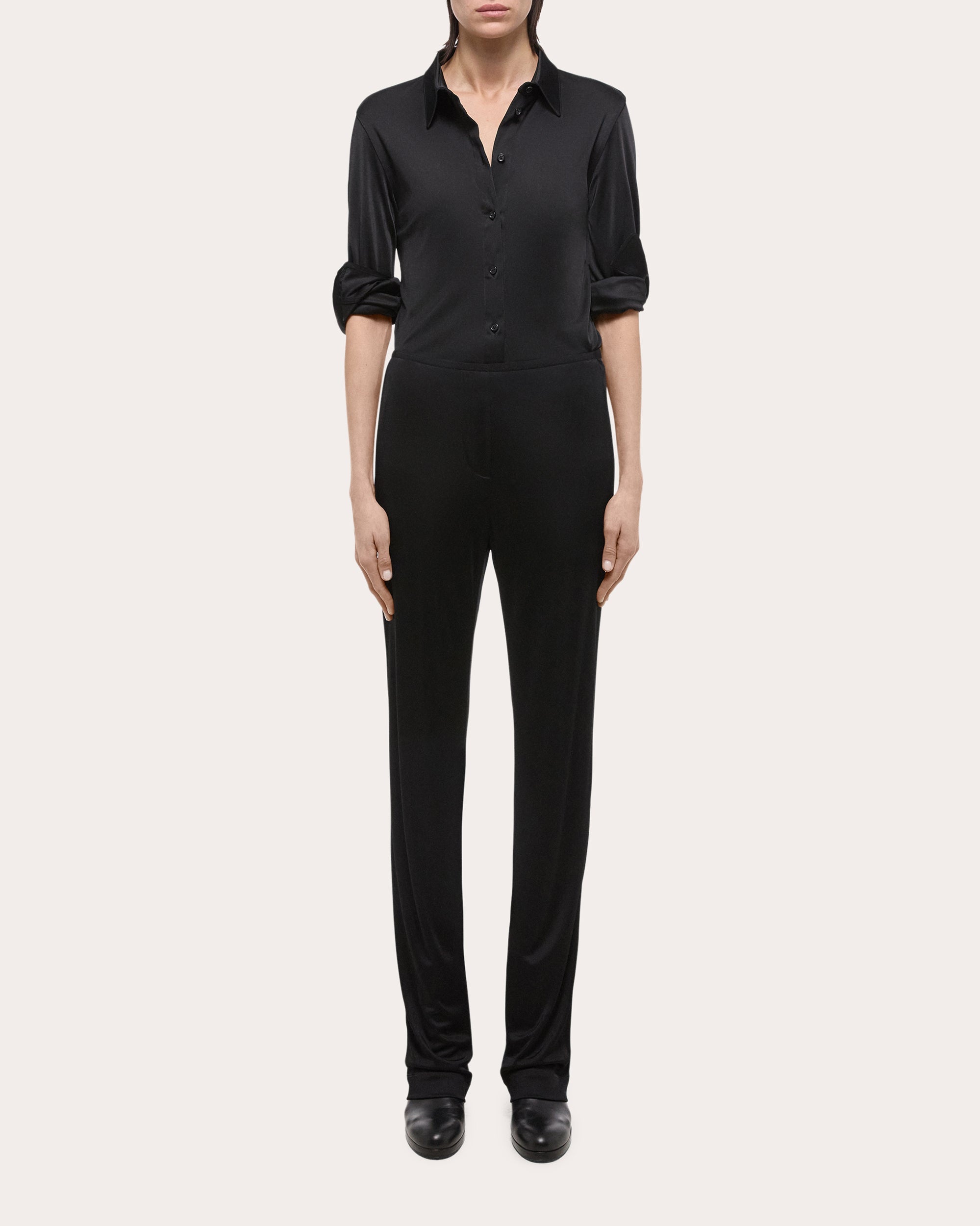 Straight-Leg Jersey Pants