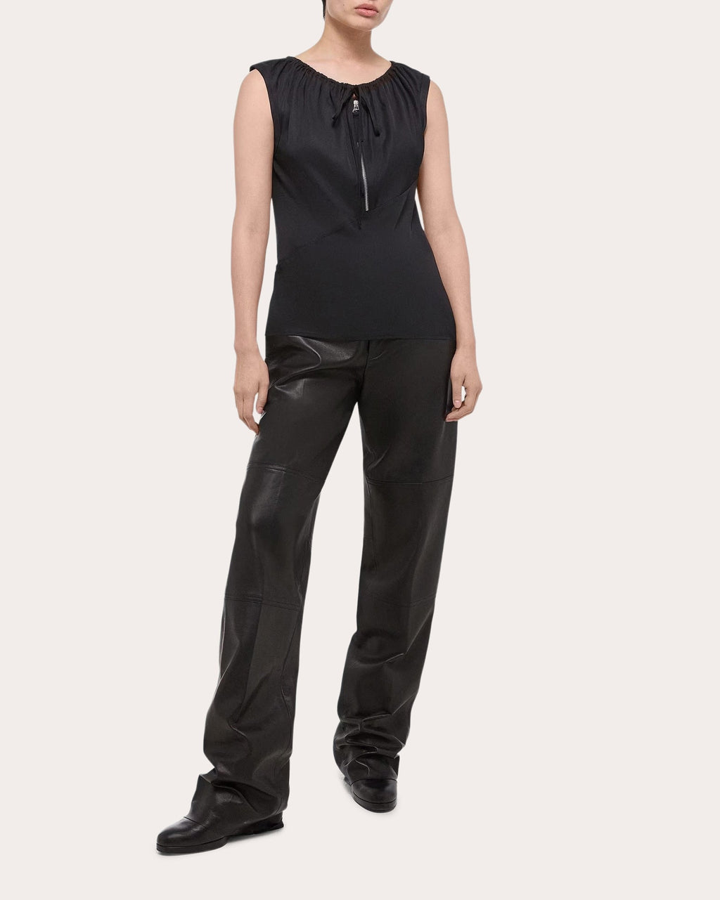 Drawstring Sleeveless Top