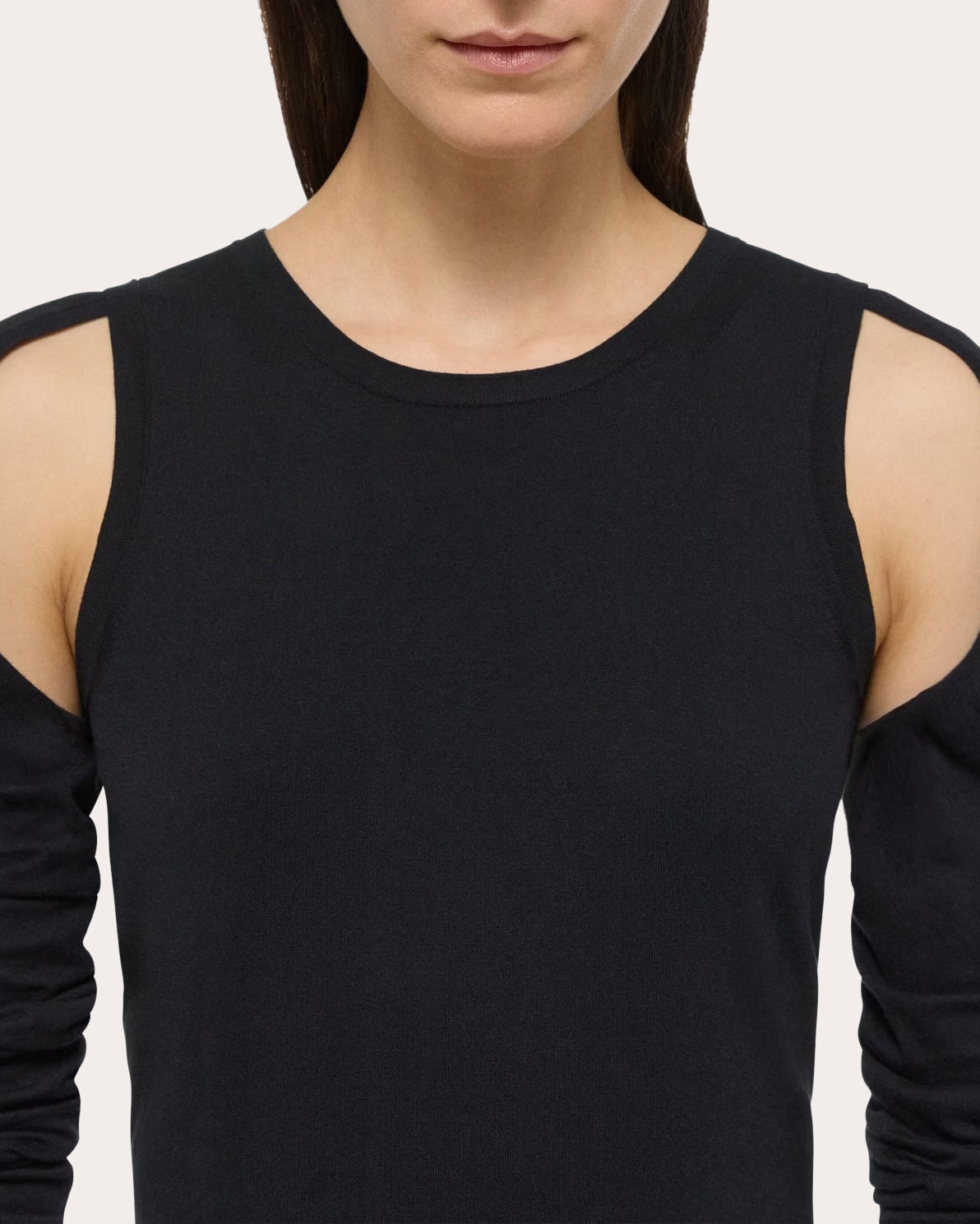 Cutout Cotton Sweater