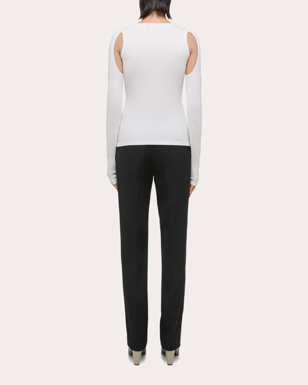 Cutout Cotton Sweater