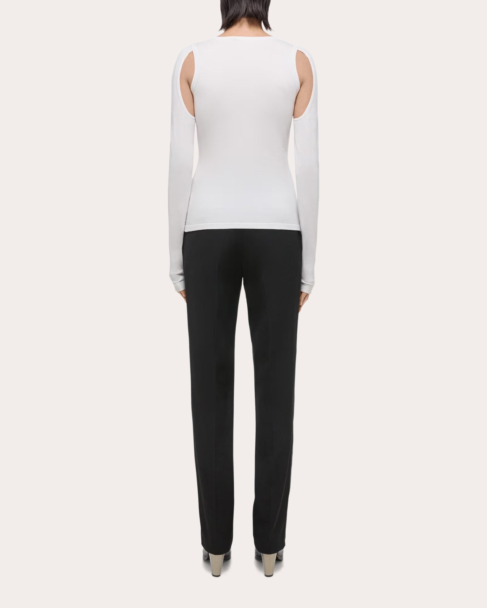 Cutout Cotton Sweater