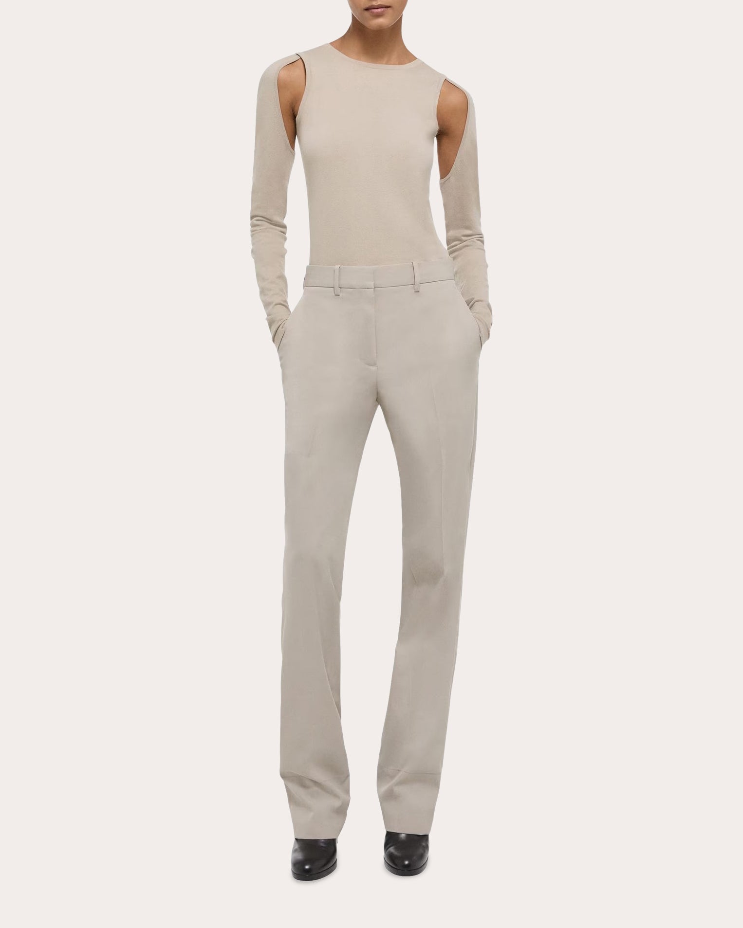 Cutout Cotton Sweater