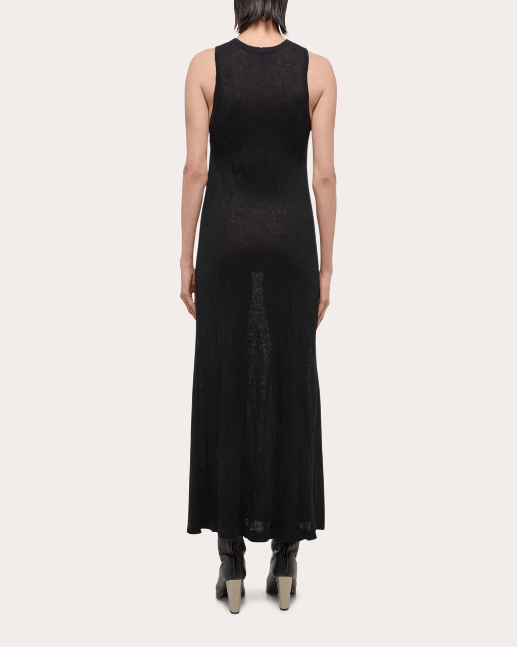 Sleeveless Crushed Knit Maxi Dress