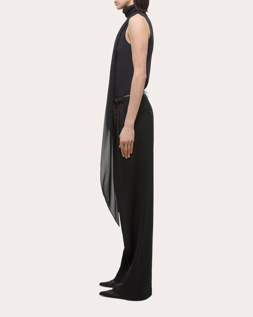 Sleeveless Scarf Top