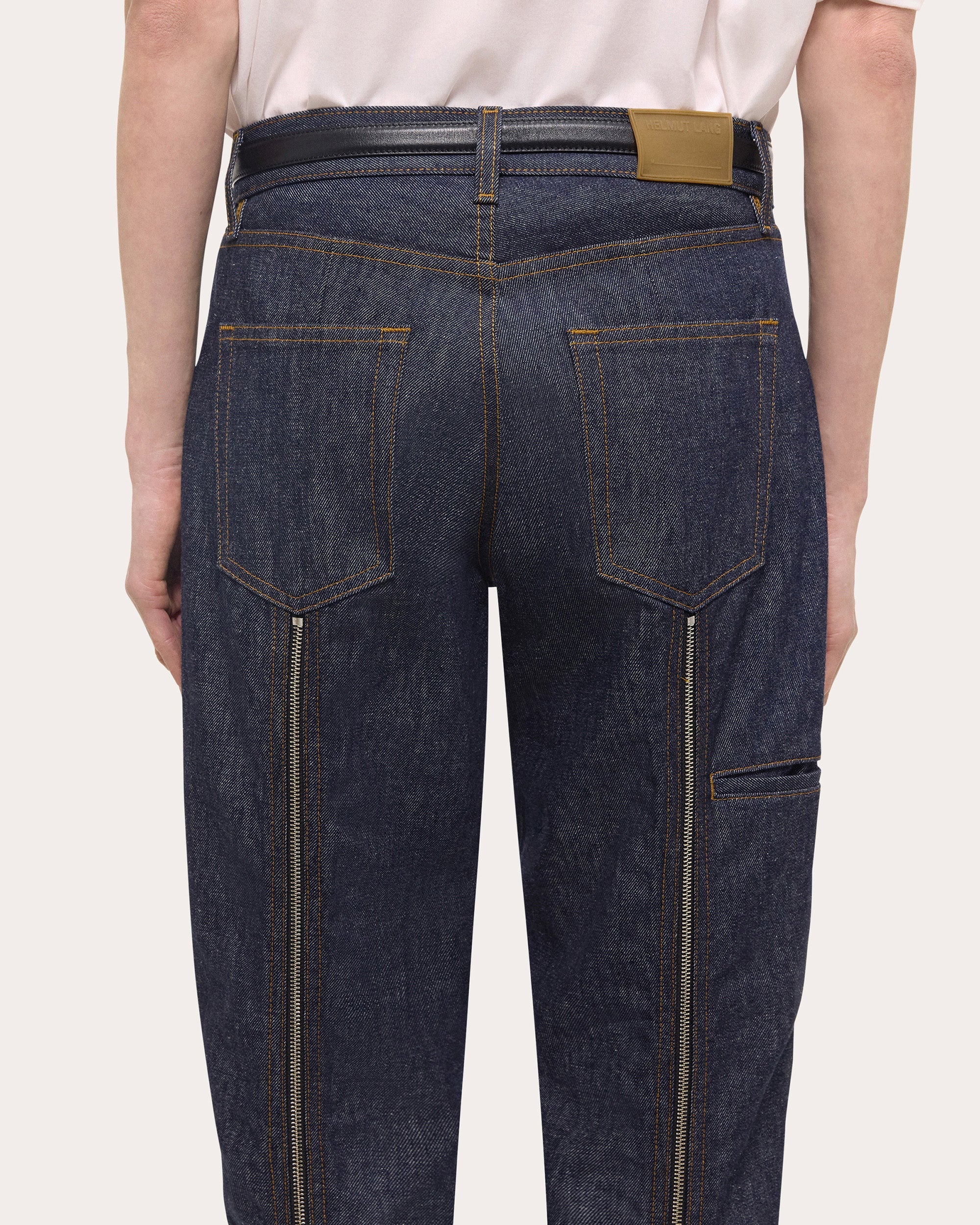 Zipper-Detail Carpenter Jeans