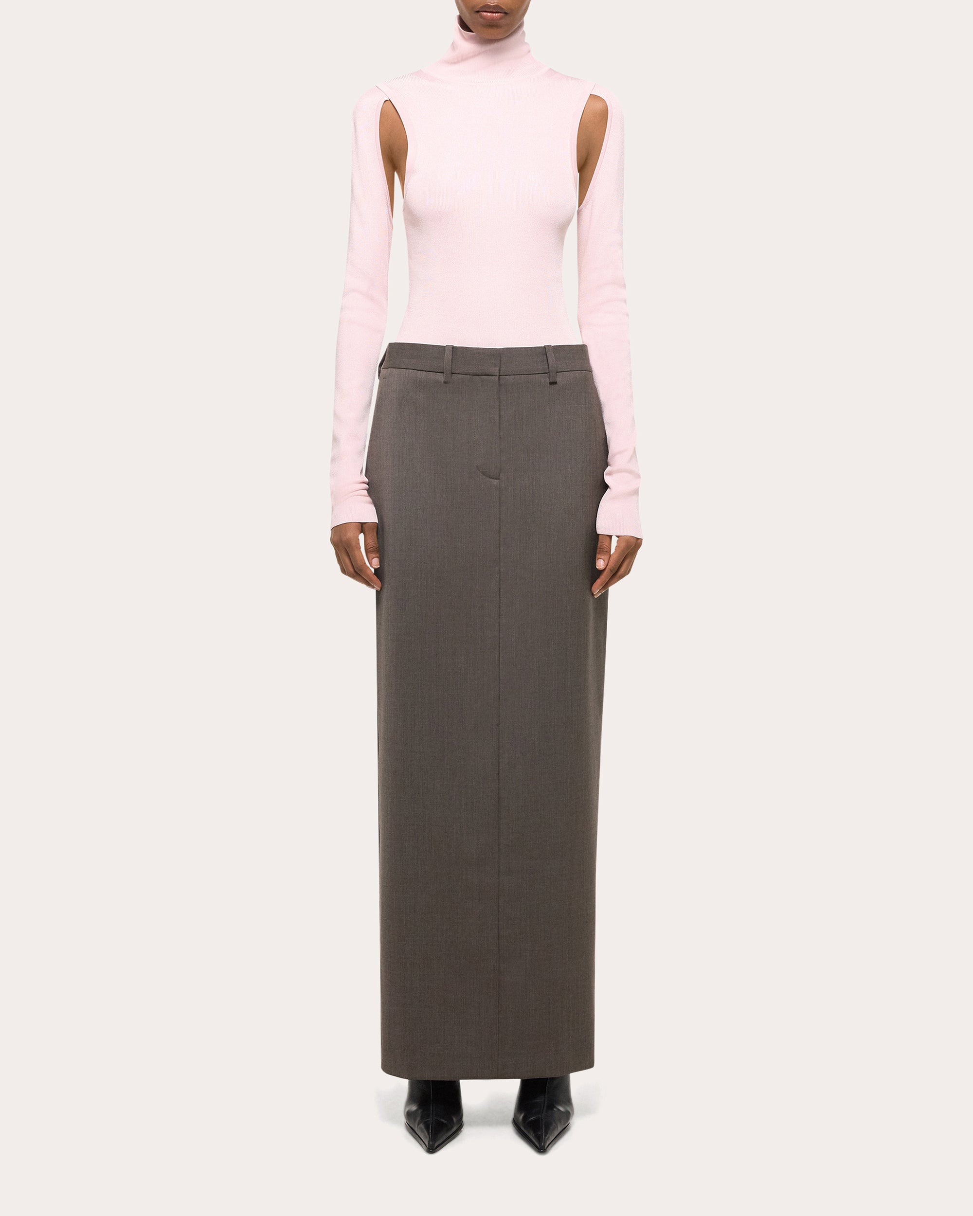Zip Maxi Skirt