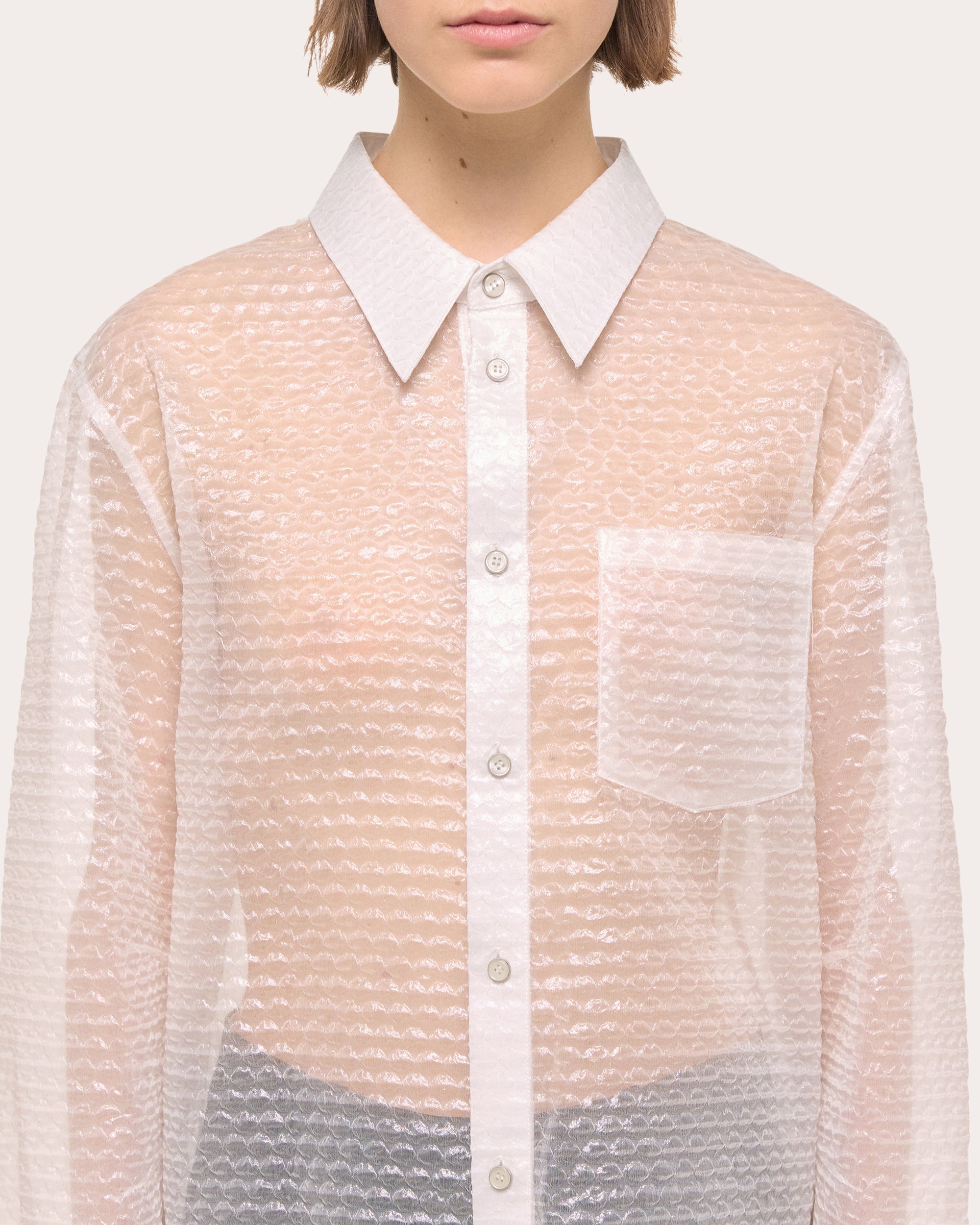 Textured Woven Jacquard Shirt