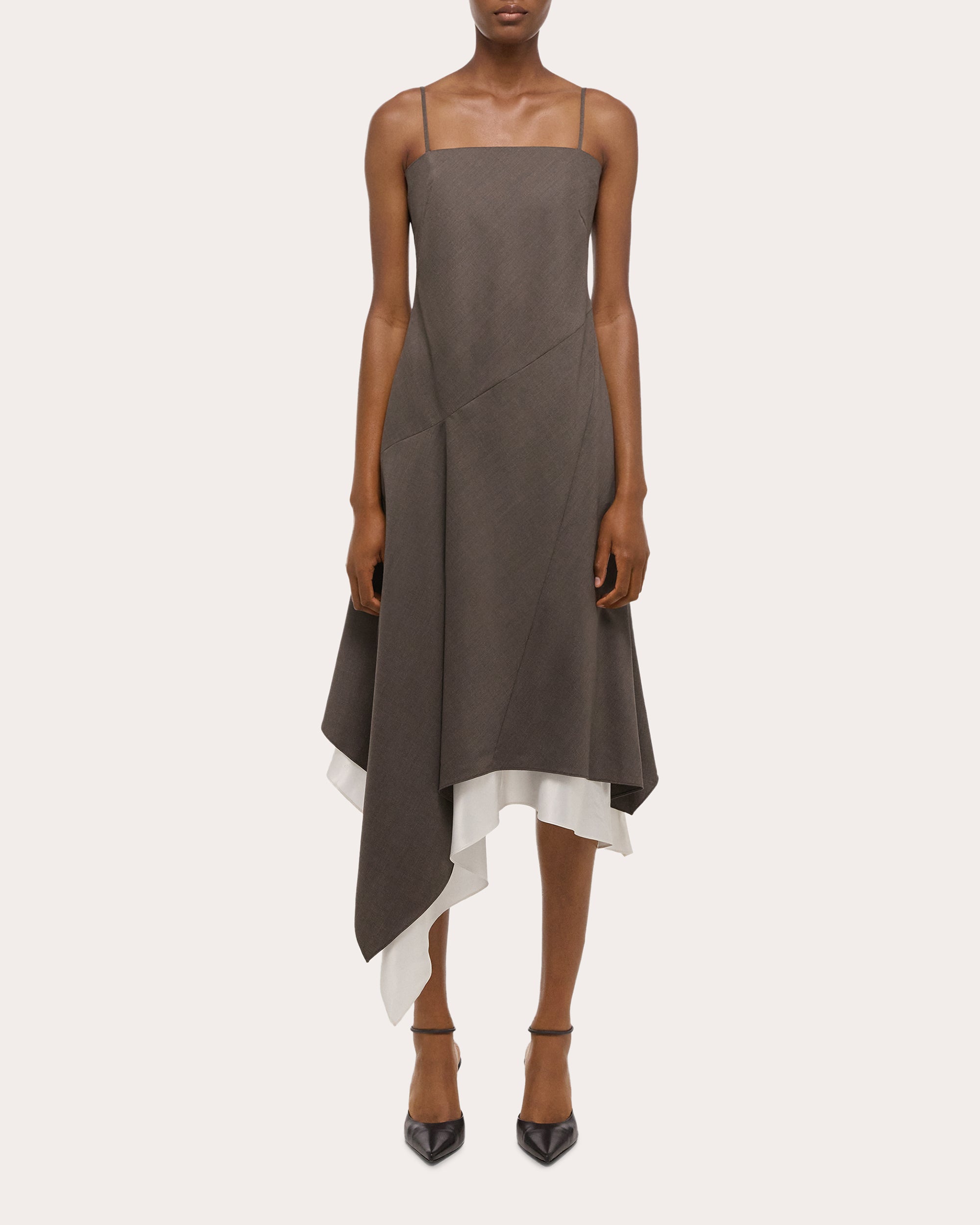 Scarf-Hem Dress