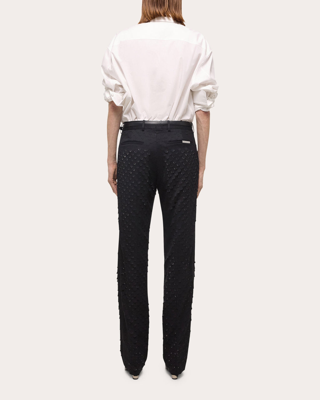 Laser-Cut Hole Punched Pants
