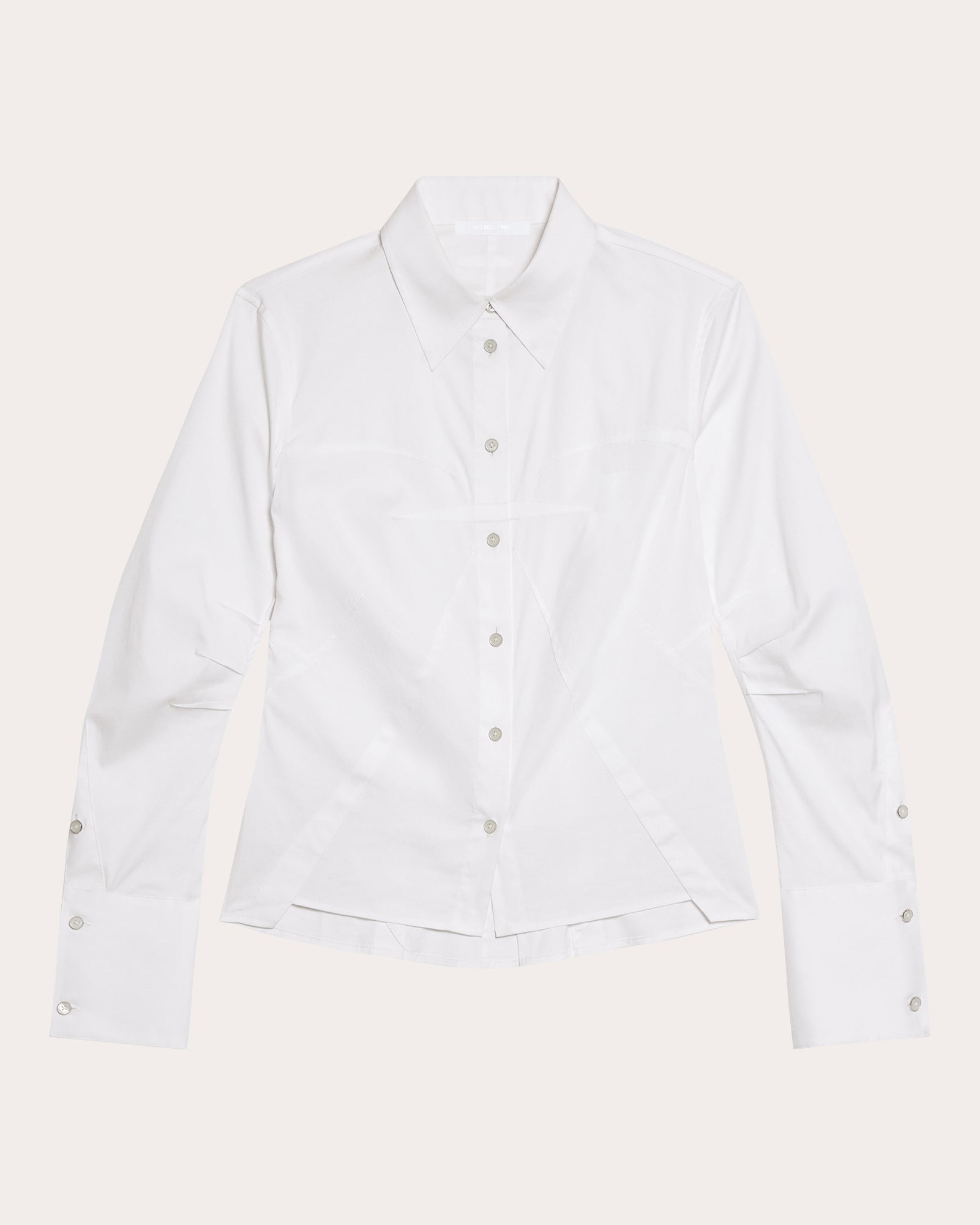 Asymmetric Stretch-Poplin Shirt