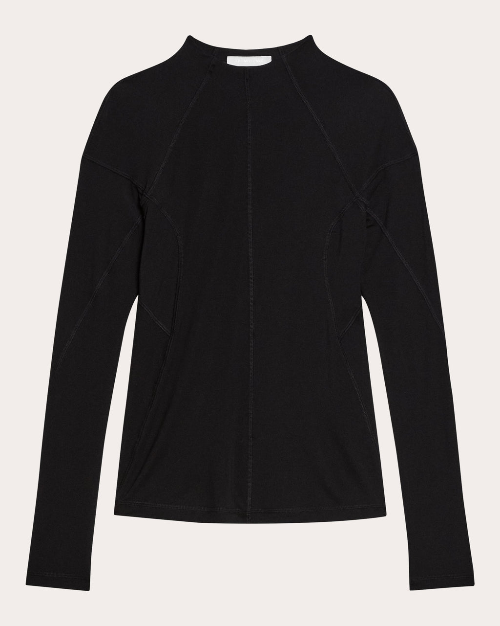 Paneled Ribbed Modal and Cotton-Blend Top