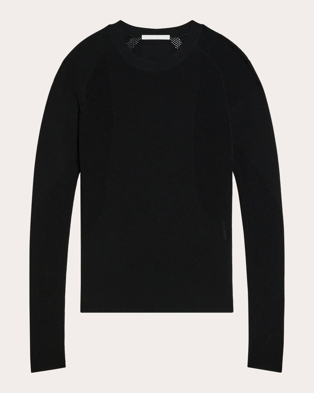Mesh-Paneled Knit Top