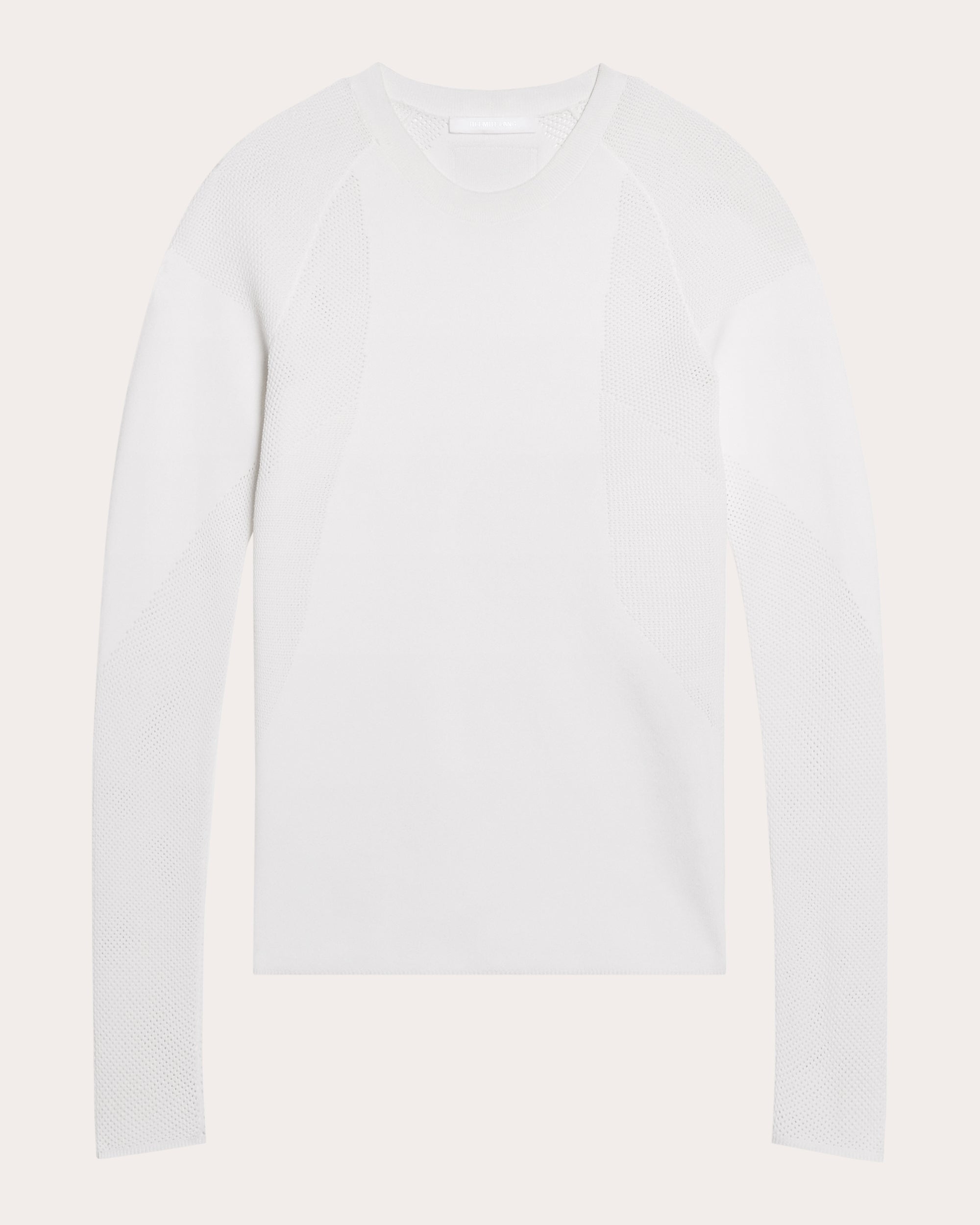 Mesh-Paneled Knit Top