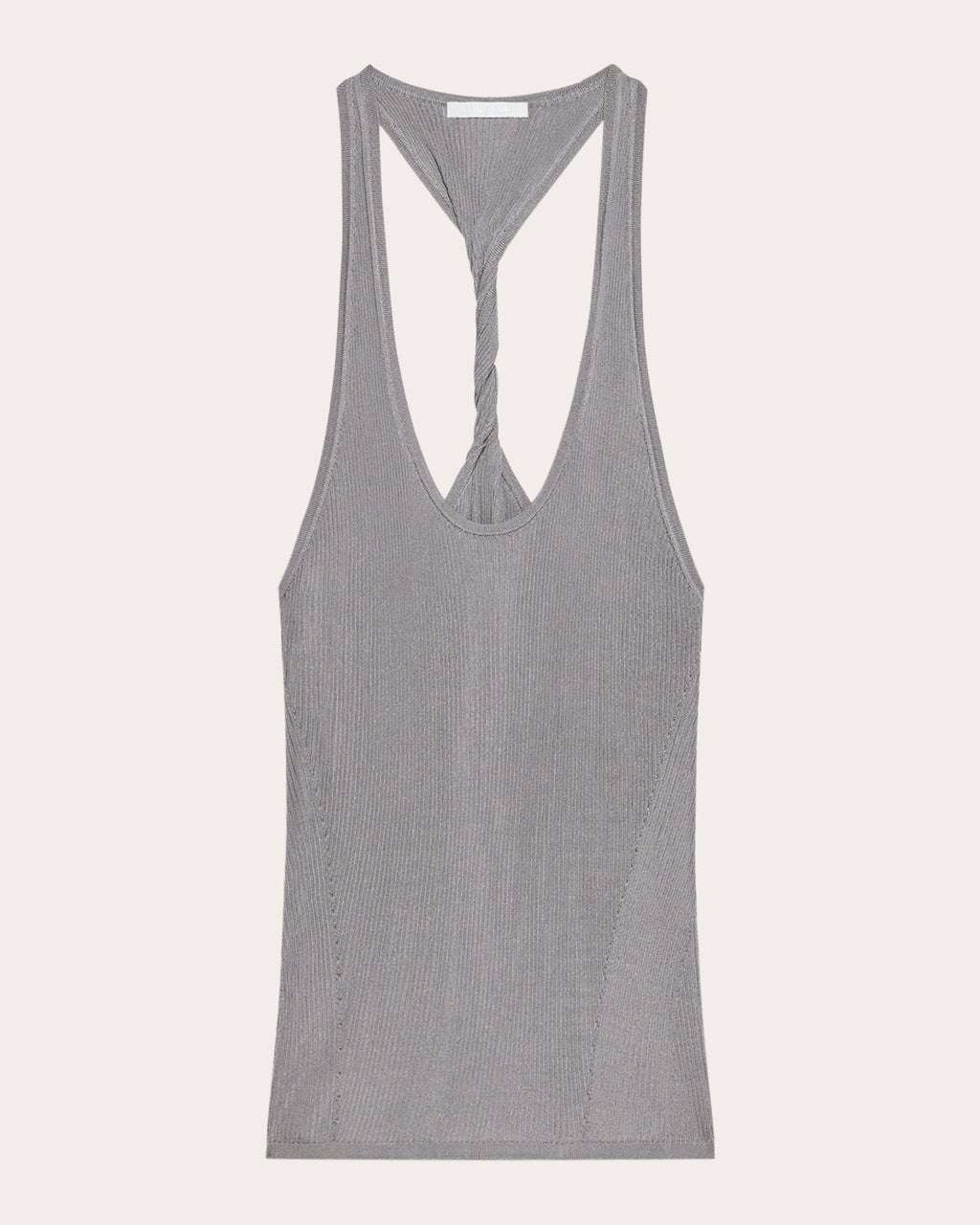 Rib Knit Twisted Racerback Tank Top