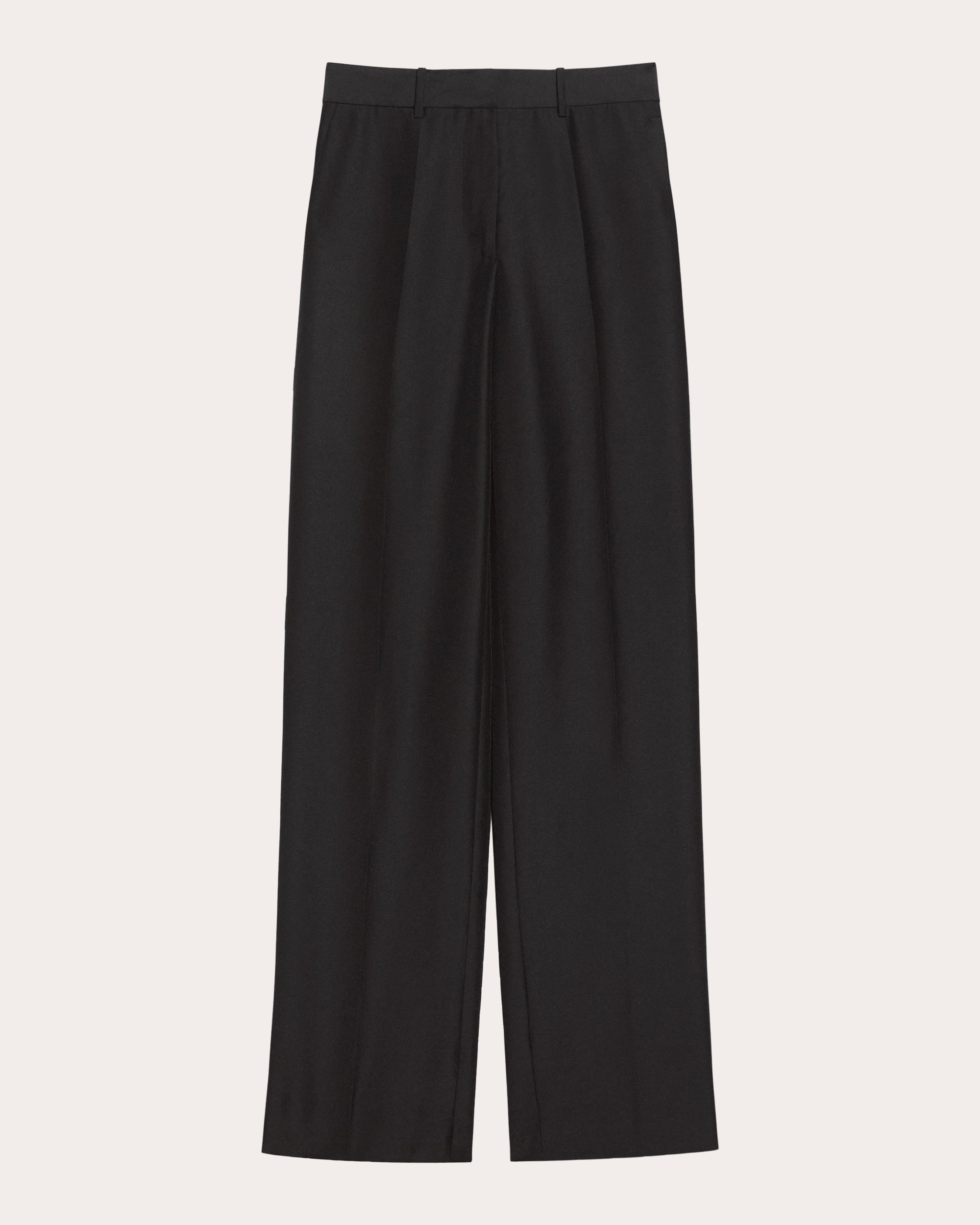 Sheer Organza Straight-Leg Car Trousers